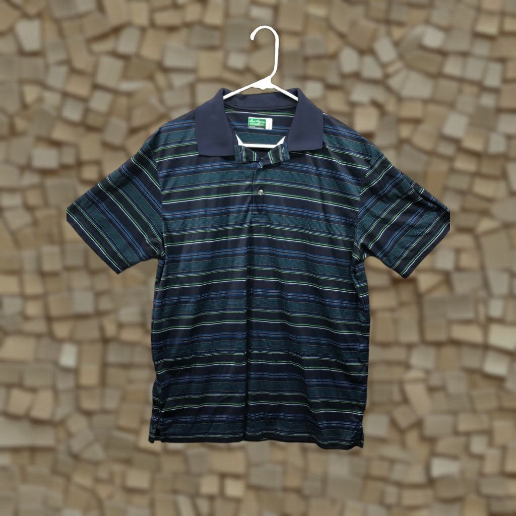 Hogan Ben Hogan Polo Shirt Men Large Blue Short Sleeve Golf Active Performance Stretch Polo Size US L / EU 52-54 / 3 - 1 Thumbnail