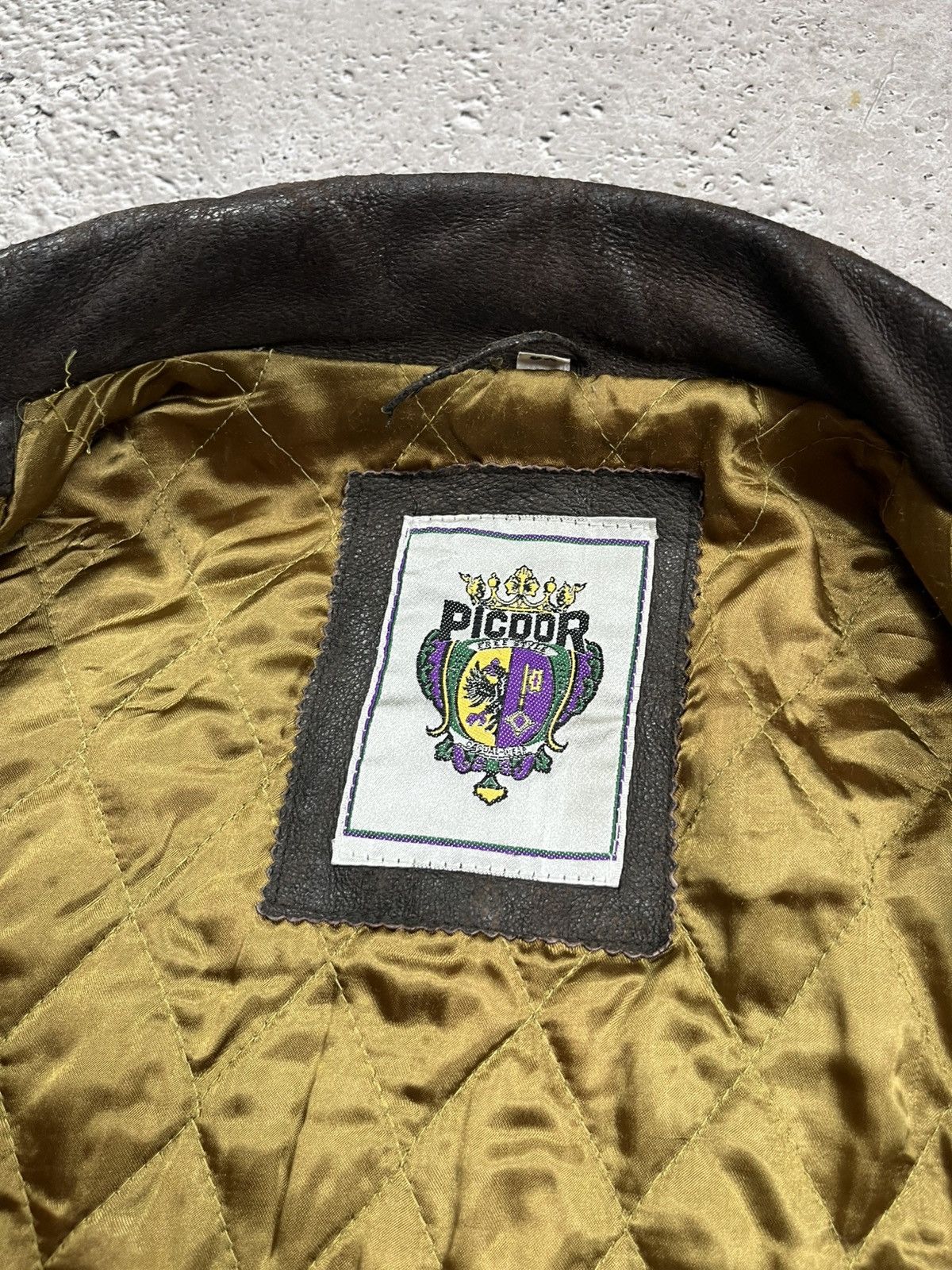 Japanese Brand × Leather × Vintage Vintage Distressed Aviator Bomber Jacket Brown Leather Look Size US XL / EU 56 / 4 - 14 Thumbnail