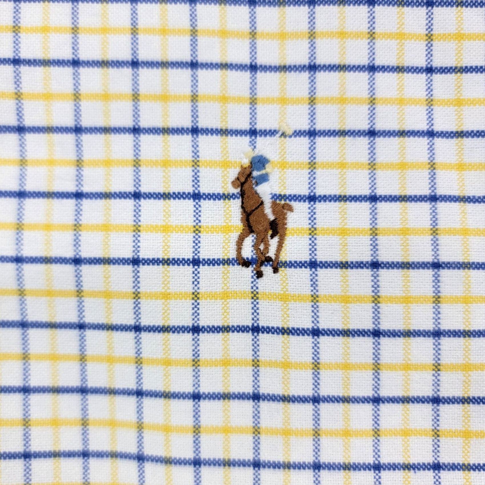 Ralph Lauren Ralph Lauren Shirt Mens XL Yellow Check Long Sleeve Button Down Cotton Pony Size US XL / EU 56 / 4 - 2 Thumbnail