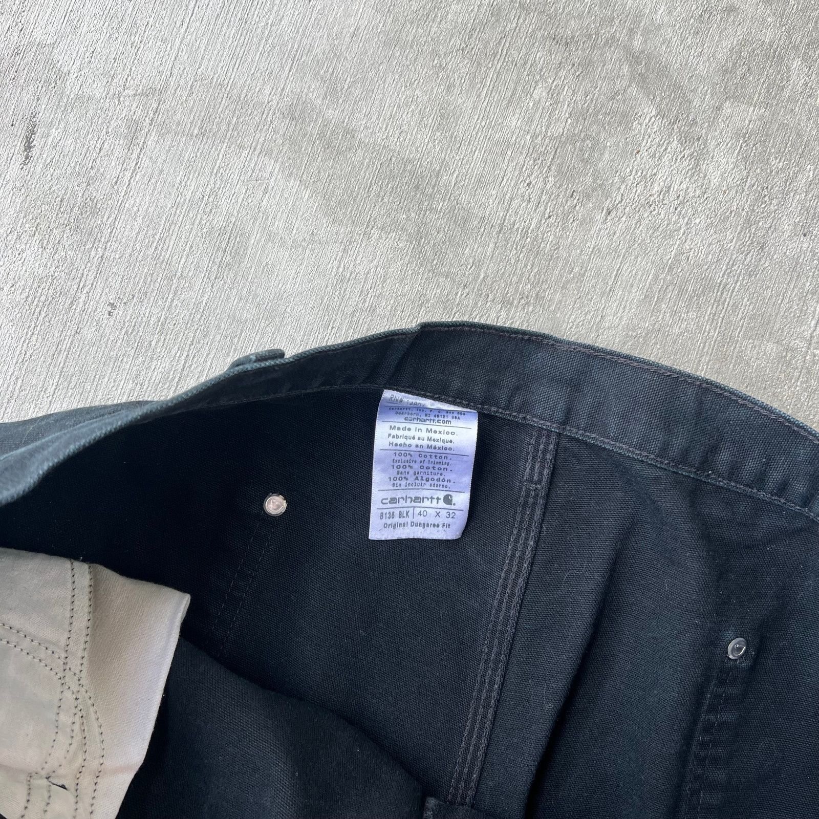 Carhartt × Vintage Carhartt black double knee work wear carpenter pants Size US 39 - 6 Thumbnail