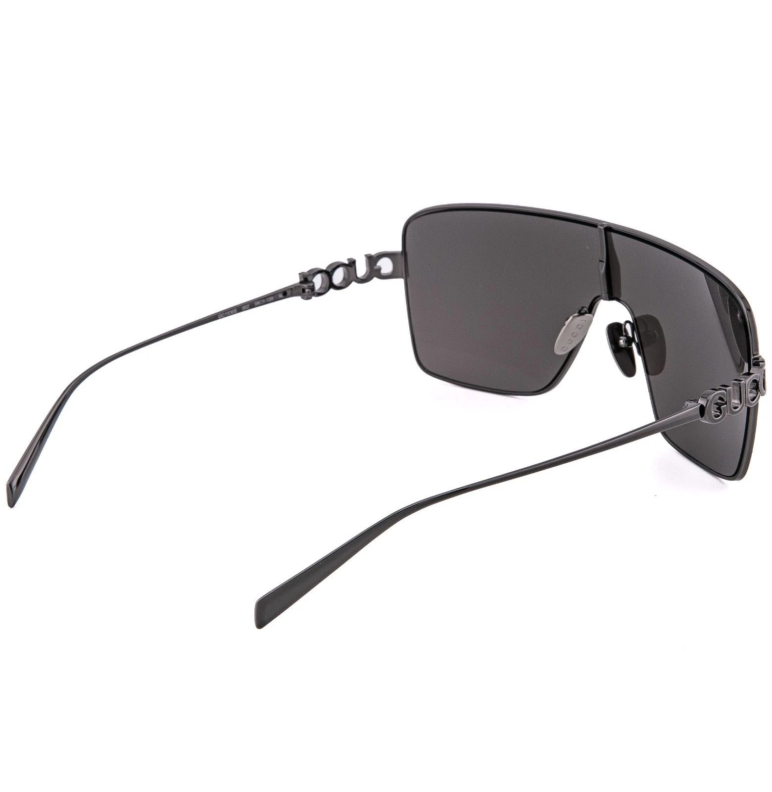 Gucci GUCCI 1936 Gg1936S Gray Black Logo Metal Mask Sunglasses 002 Size ONE SIZE - 5 Thumbnail