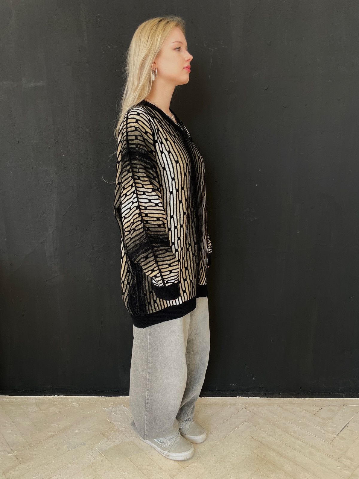 Carlo Colucci 🔥 90s Carlo Colucci 3D Pattern Knit Sweater XXL Coogi Style Size US XXL / EU 58 / 5 - 9 Thumbnail
