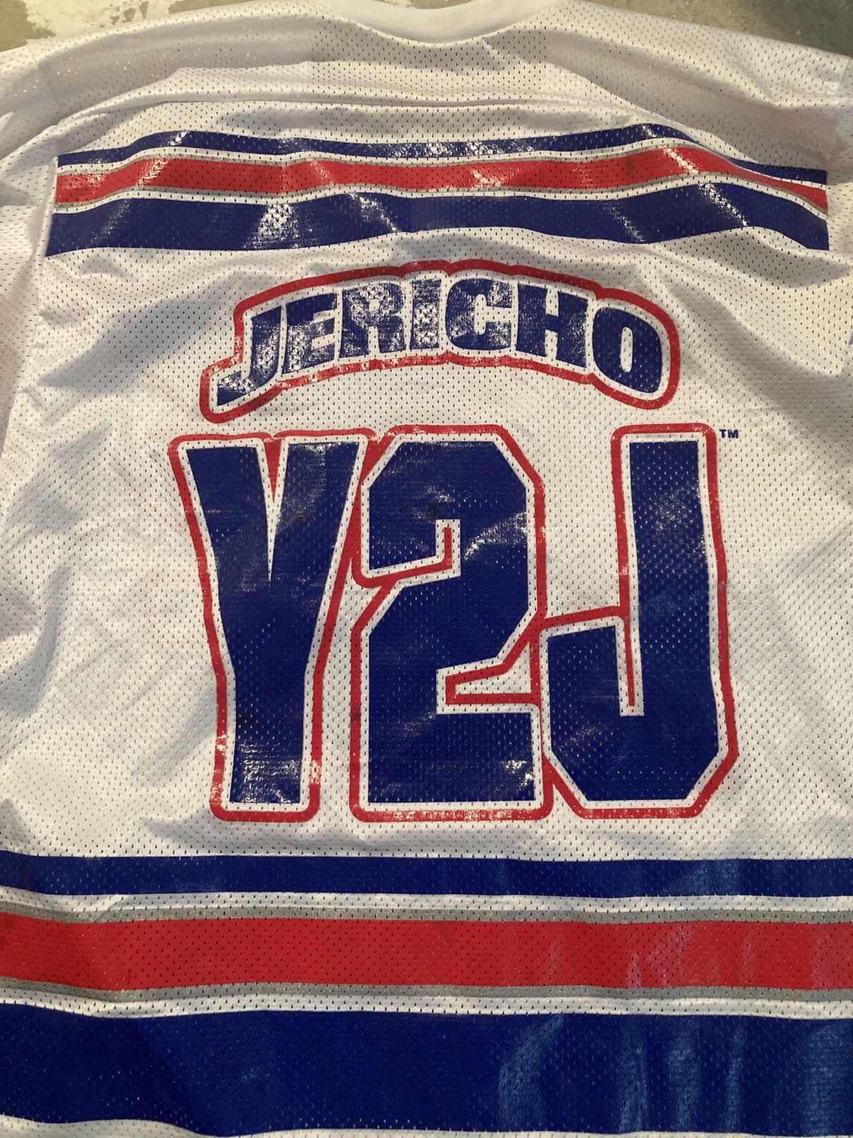 Vintage × WWF VTG Y2J Jericho WWF Wrestling Hockey Jersey XL Size US XL / EU 56 / 4 - 2 Thumbnail