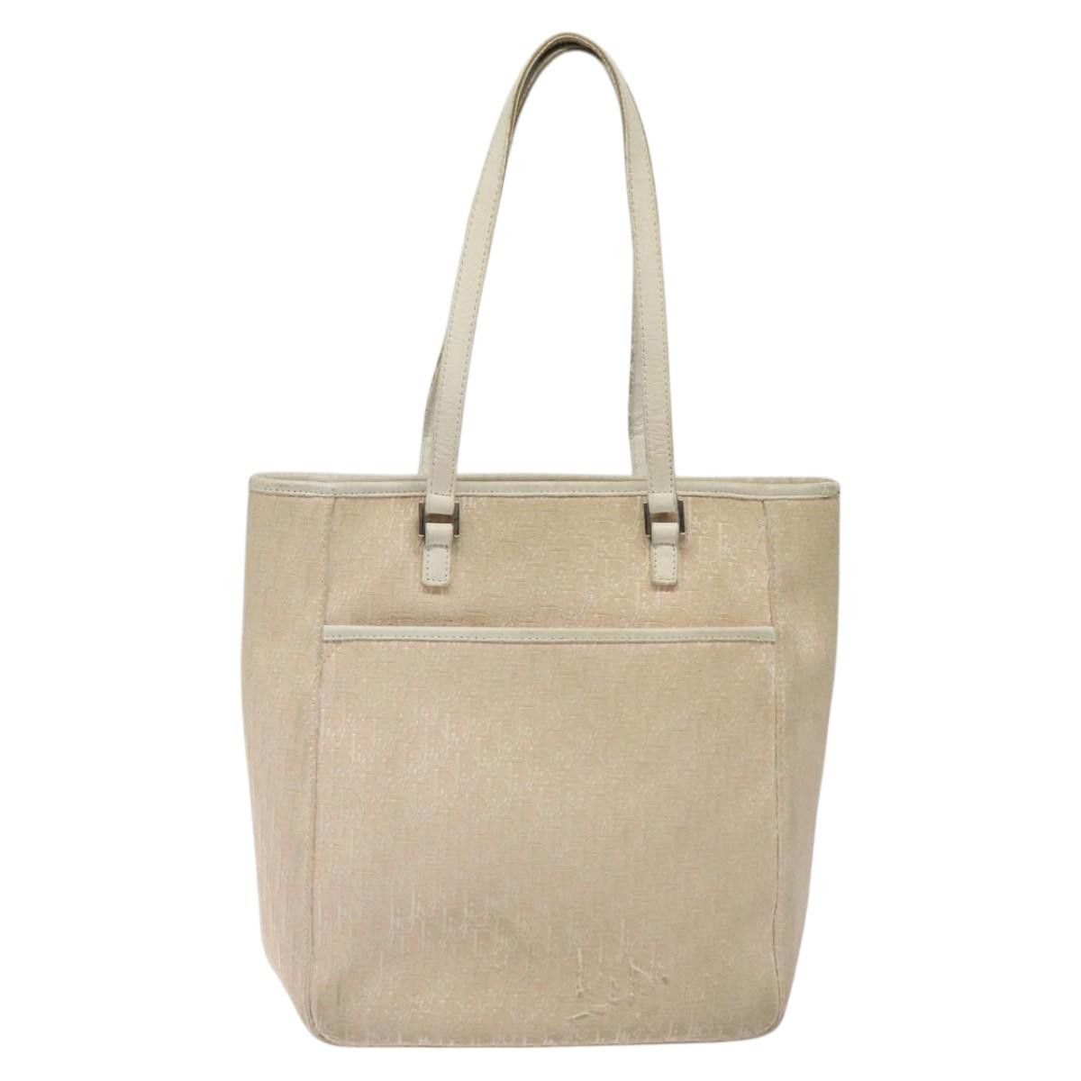 Dior DIOR Trotter Canvas Tote Bag Pink Silver Size ONE SIZE - 2 Thumbnail