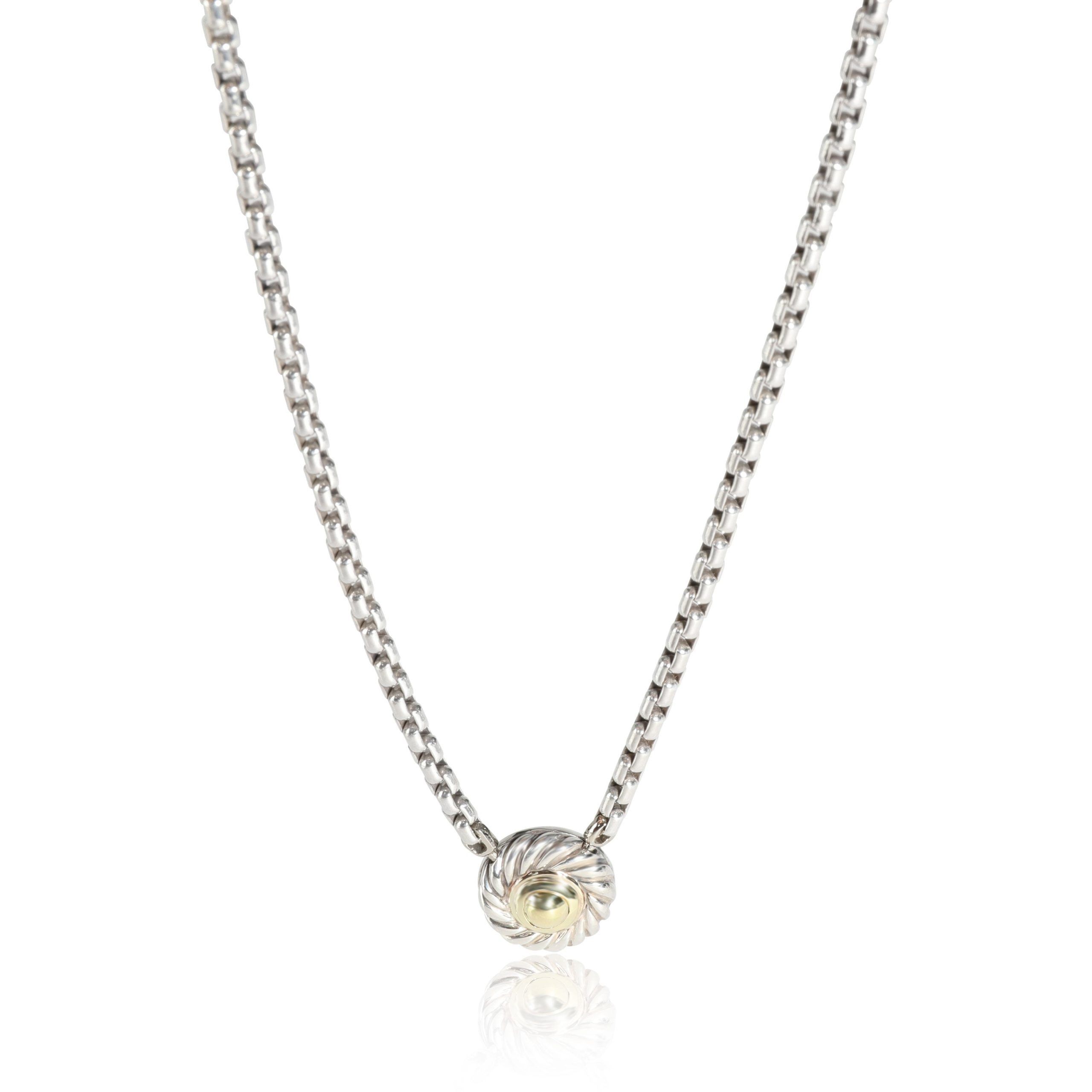 image of David Yurman Cookie Necklace In 14K Yellow Gold/sterling Silver, Women's