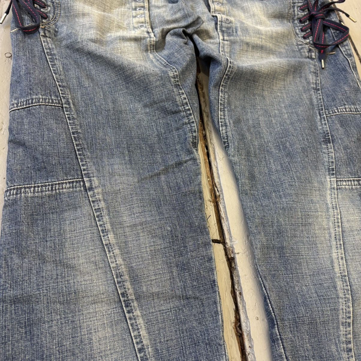 Marithe + Francois Girbaud Back-Lace Denim Size US 32 / EU 48 - 8 Thumbnail
