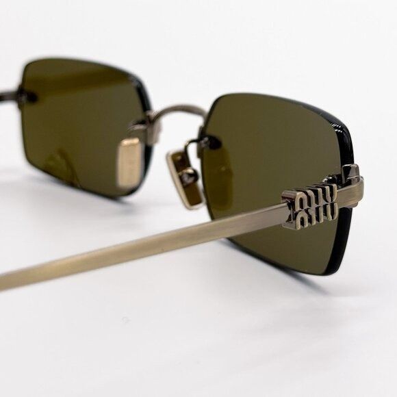 Miu Miu NEW MIU MIU SUNGLASSES MUB50S 26C09Z BROWN WOMEN MU B50S SMU Size ONE SIZE - 7 Thumbnail