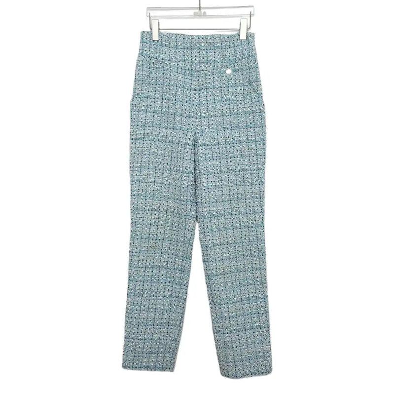 Chanel Chanel S Size Spring Autumn Blue Trousers 0089 Size 23" - 1 Thumbnail