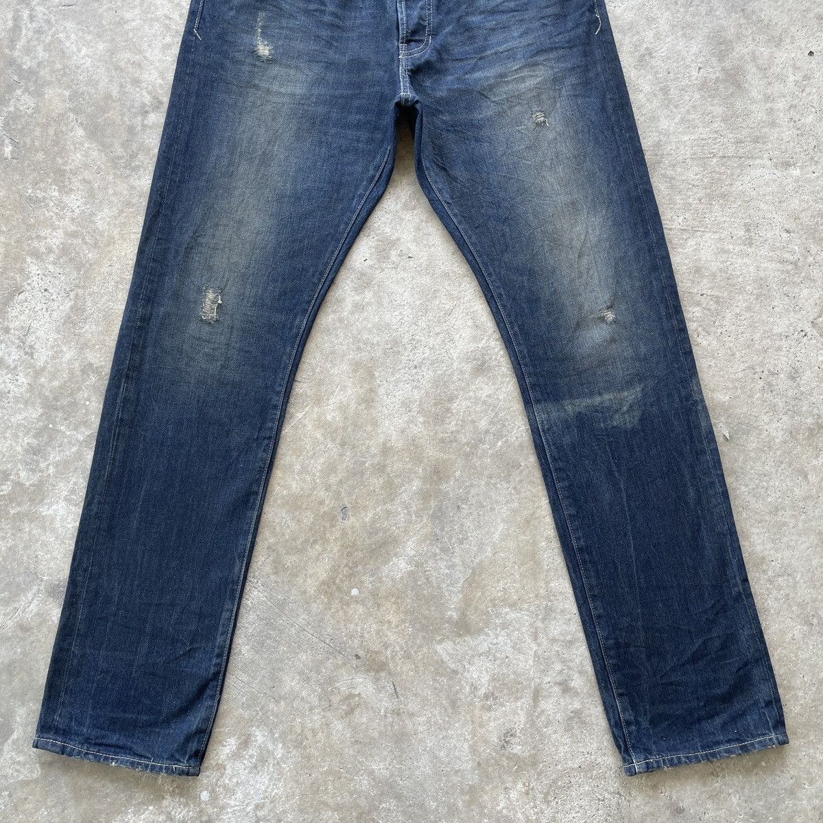 Japanese Brand × Jean × Vintage Vintage The Stooge Japan Faded Denim Jeans Pants Mud Wash Size US 34 / EU 50 - 4 Thumbnail