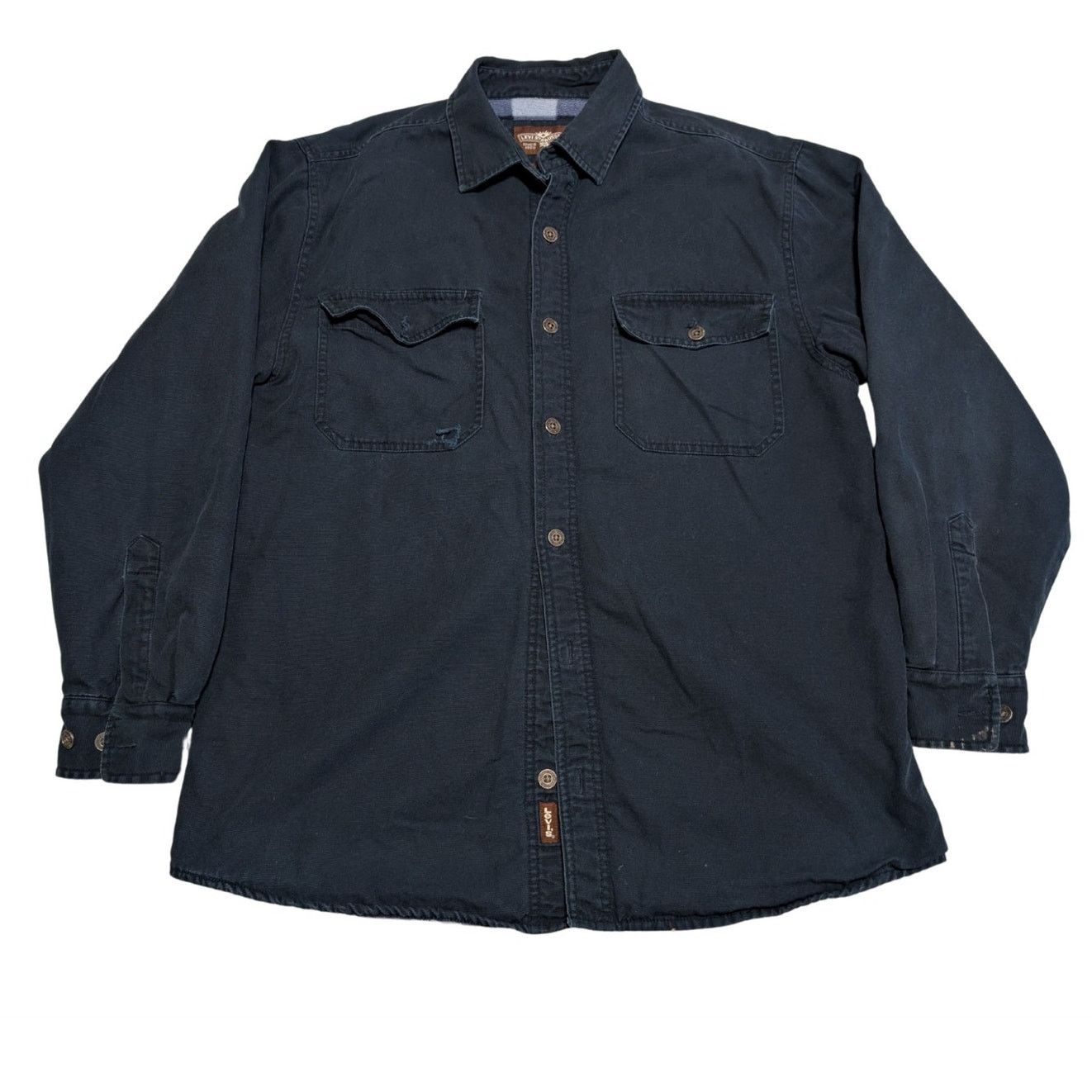 Levi's Levi Strauss & Co Heavy Weight Lined Flannel Button Shirt Size US M / EU 48-50 / 2 - 1 Thumbnail