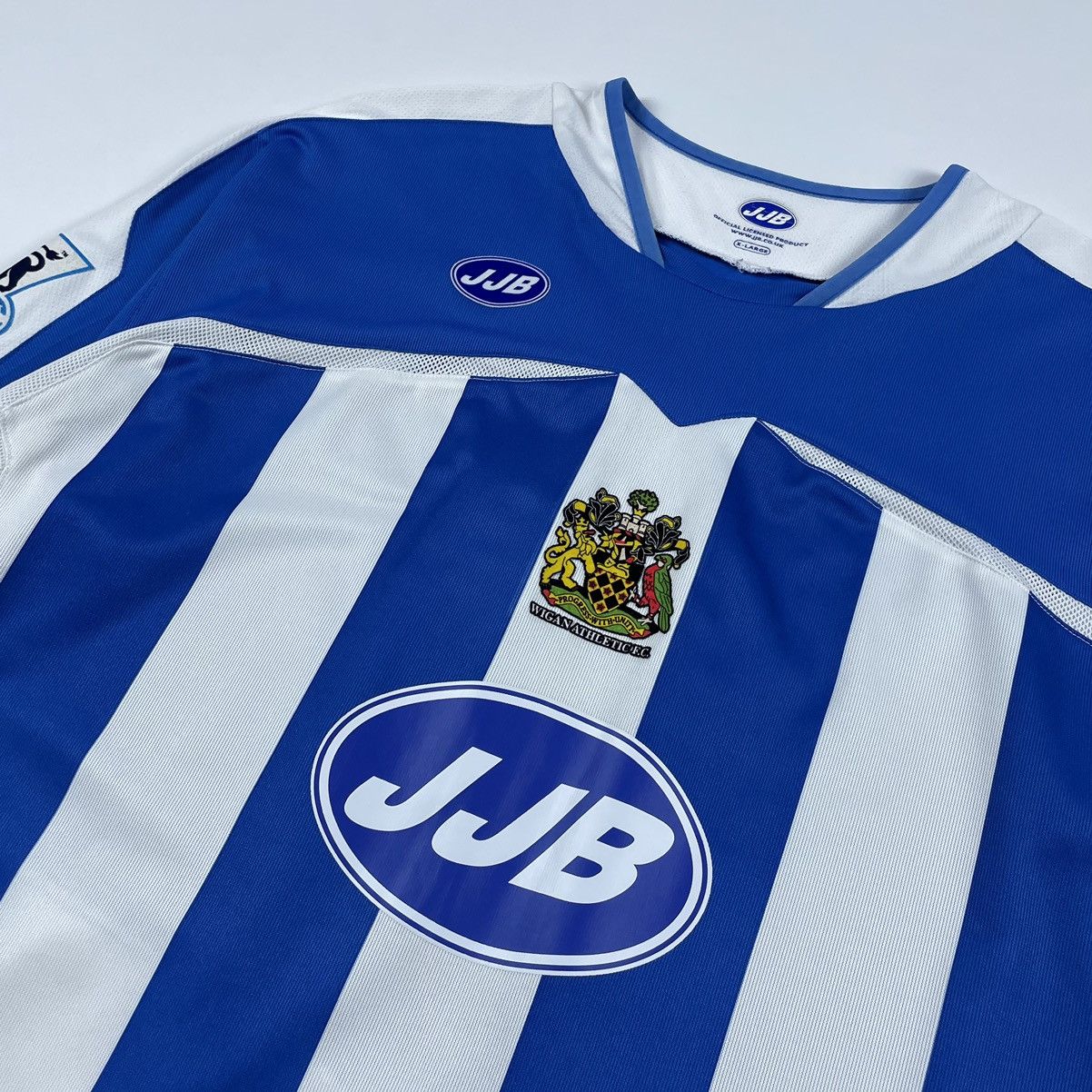 Vintage Wigan Athletic JJB Lee Henry McCulloch #11 Soccer Longsleev Size US XL / EU 56 / 4 - 6 Thumbnail