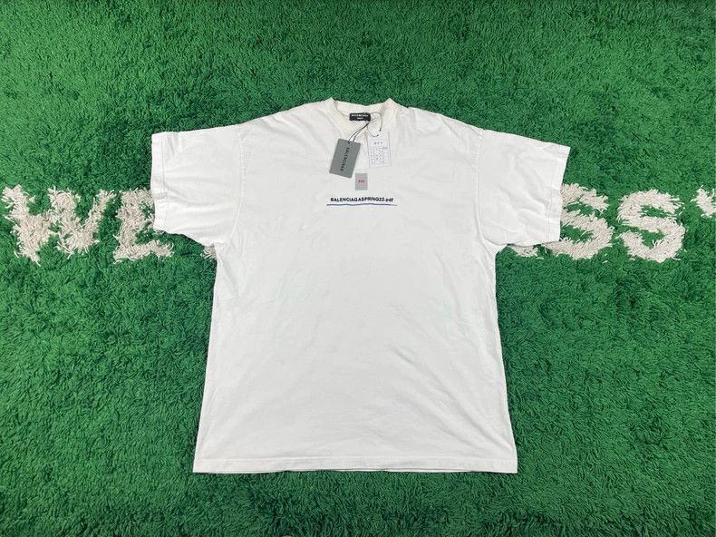 Balenciaga Balenciaga PDF Embroidered Short Sleeve - dmc Size US S / EU 44-46 / 1 - 1 Thumbnail