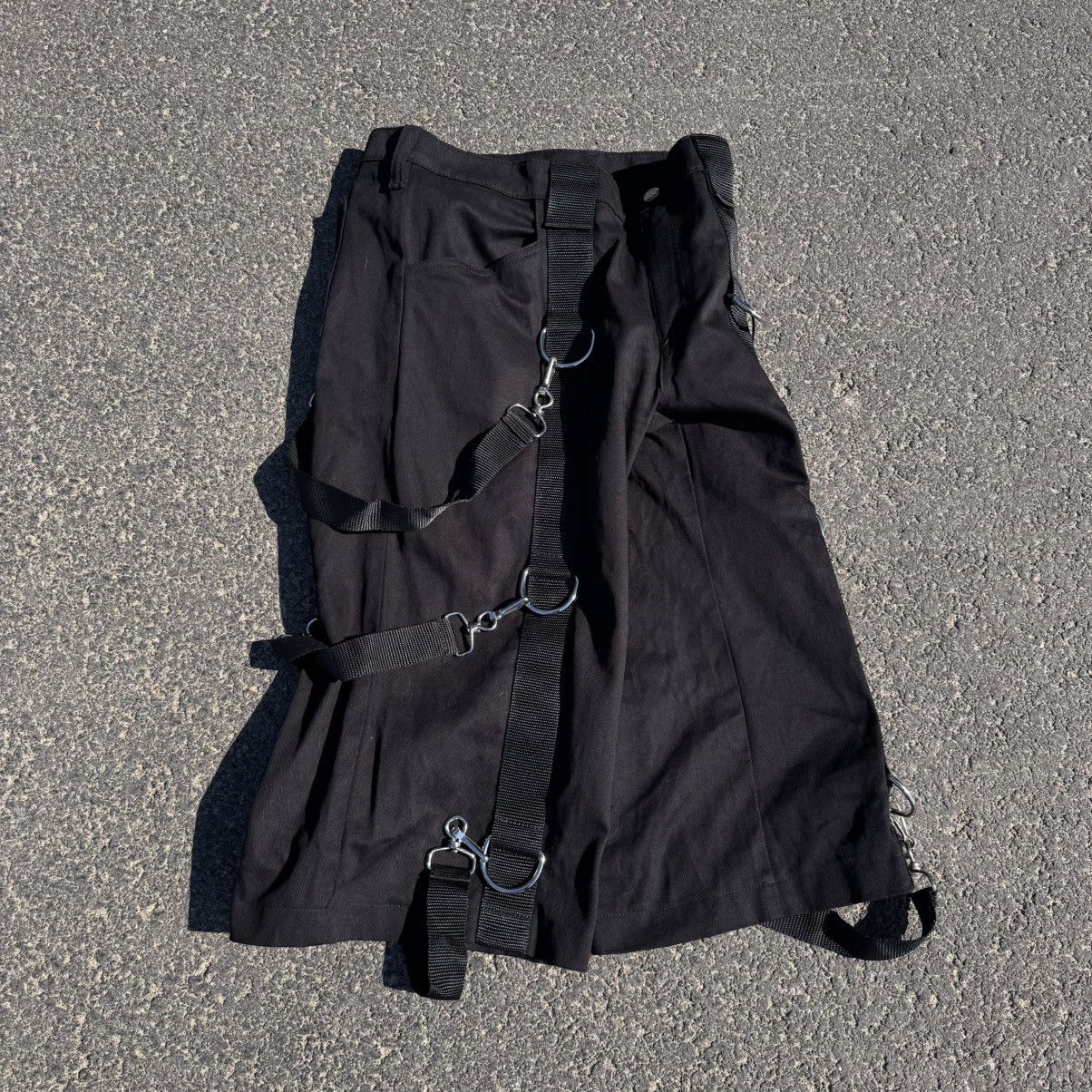 Aderlass Opium Jorts 3/4 Chains Japanese Avant Garde Goth