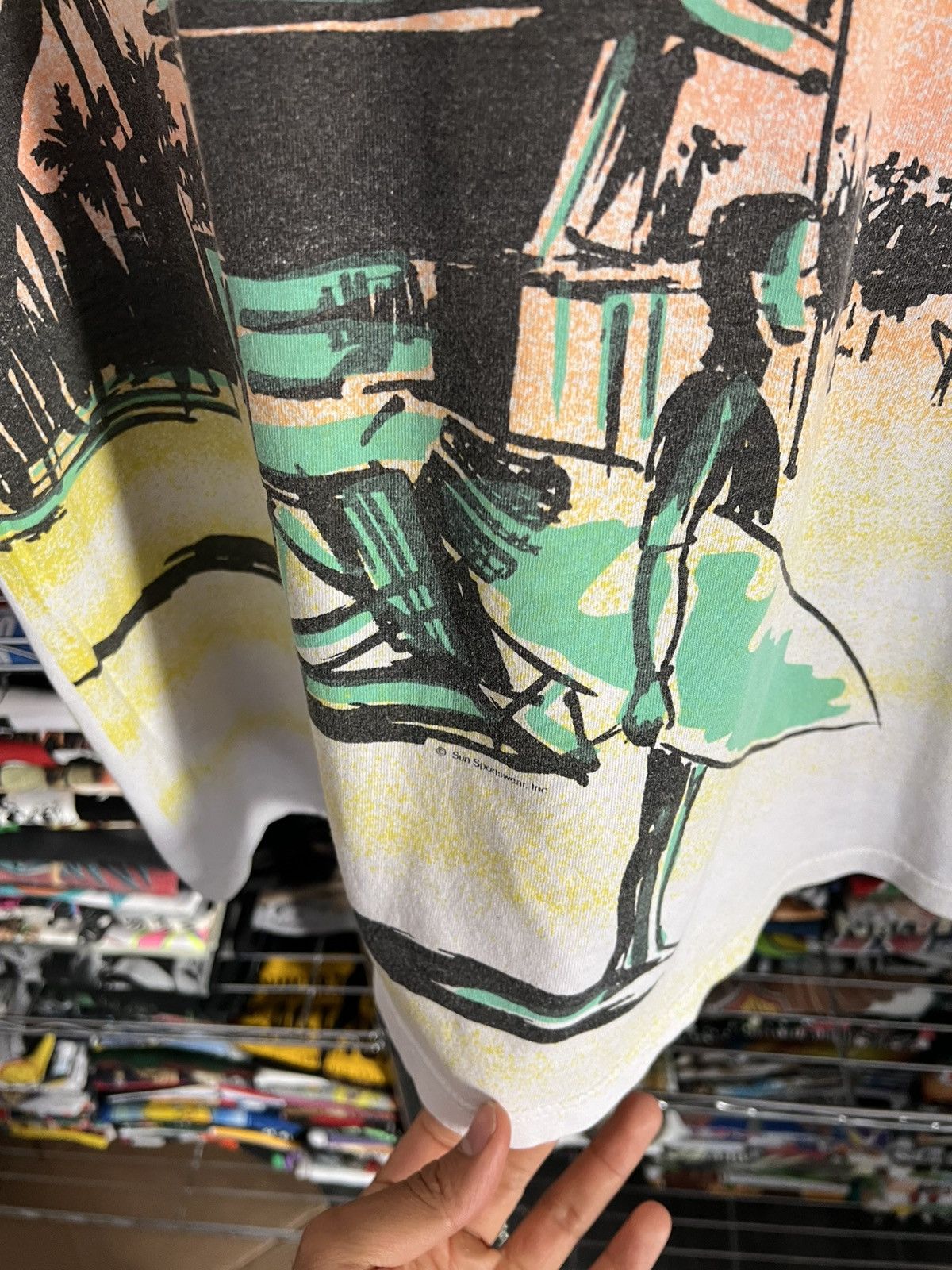 Arts & Science 90s Last Wave Surfing AOP Single Stitch Sun Sportswear Tee Size US L / EU 52-54 / 3 - 4 Thumbnail