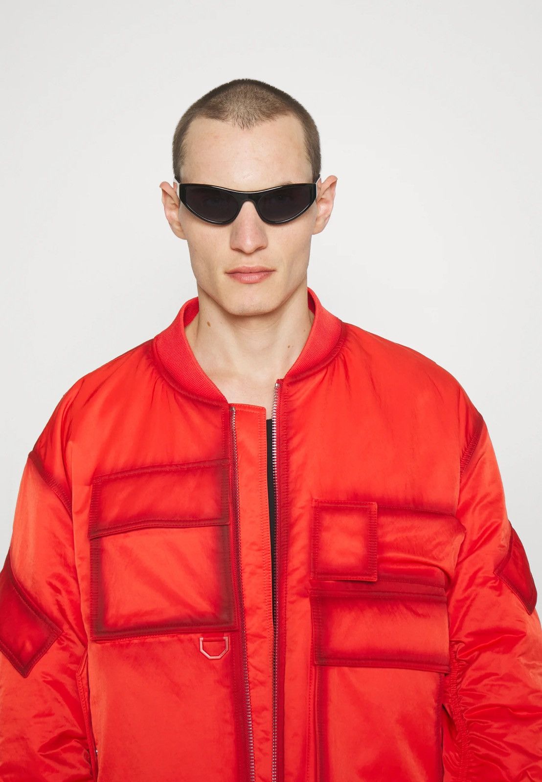 Solid Homme × Wooyoungmi !DS! SS23 Solid Homme Red Multipocket Bomber Size US M / EU 48-50 / 2 - 5 Thumbnail