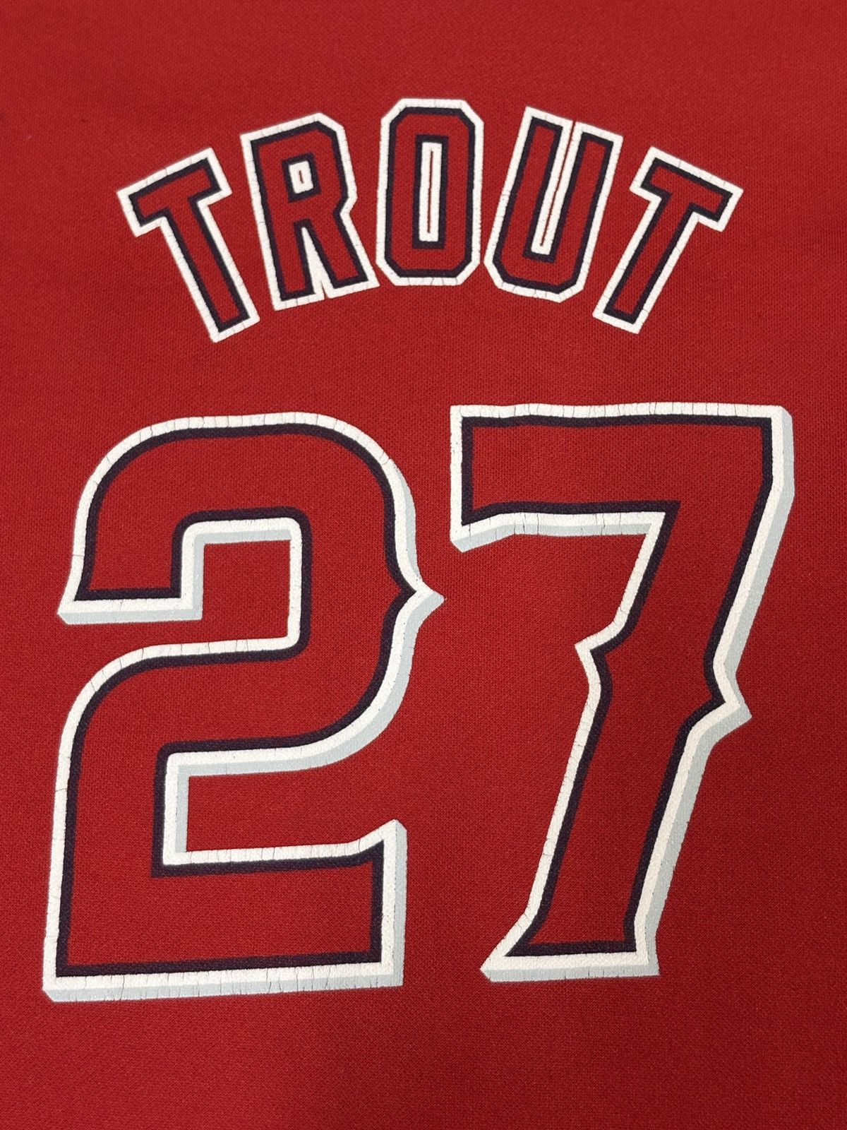 MLB Vintage MLB Anaheim Angels “TROUT #27” Jersey Size YM/L 0574 Size US M / EU 48-50 / 2 - 7 Thumbnail