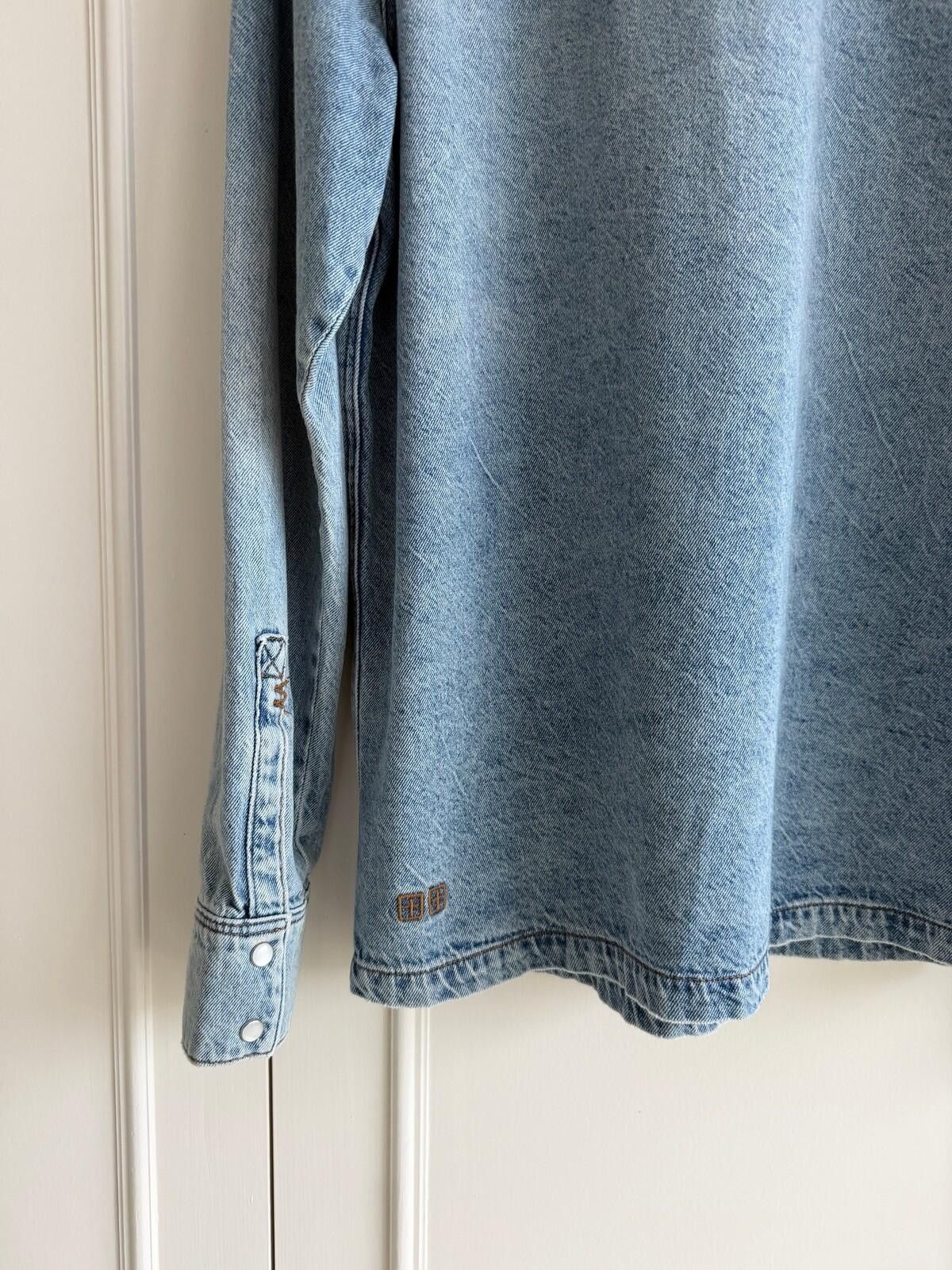 Ksubi new Ksubi mens whiplash ls shirt krystal blue denim medium m Size US M / EU 48-50 / 2 - 7 Thumbnail