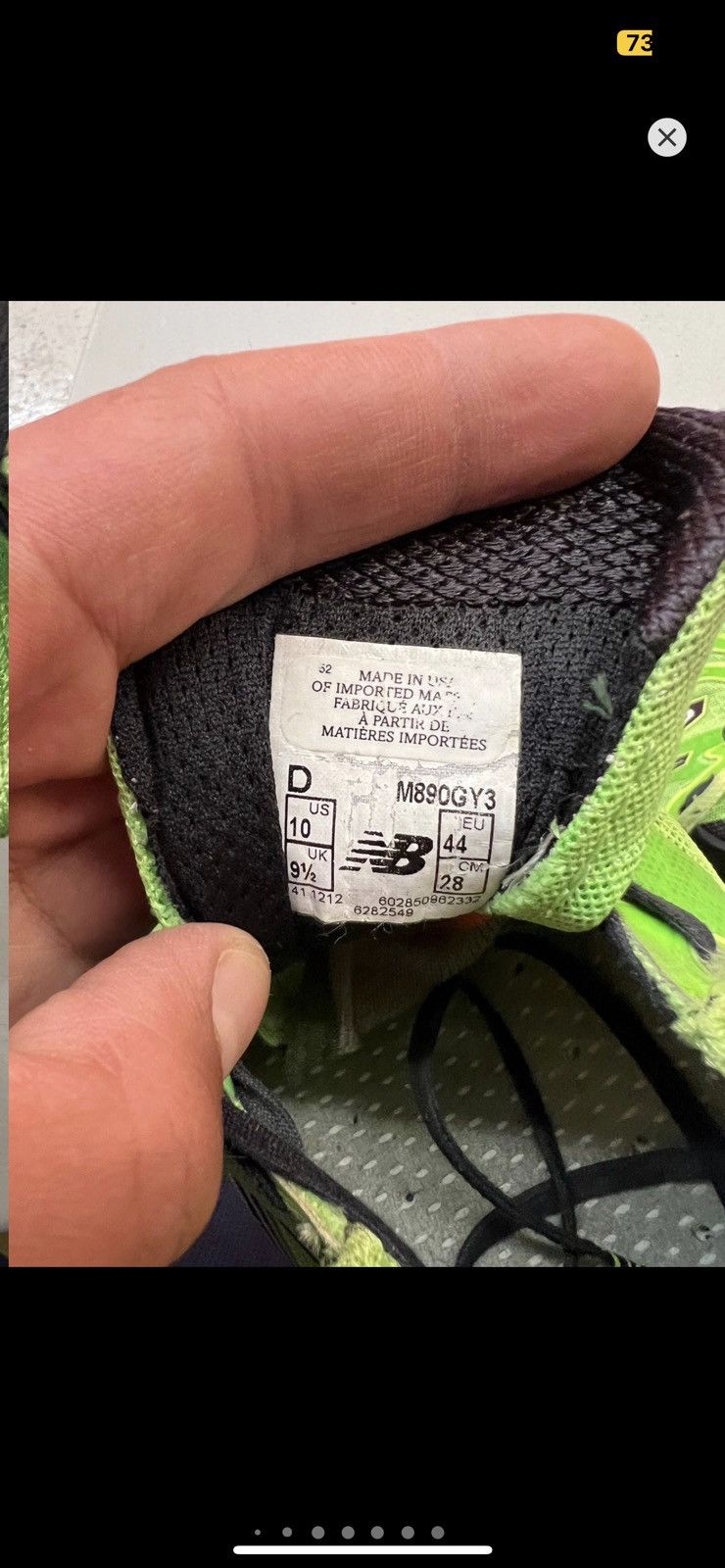 New Balance ***FINAL DROP***RARE NEW BALANCE MADE IN USA 890 10 Size US 10 / EU 43 - 14 Thumbnail