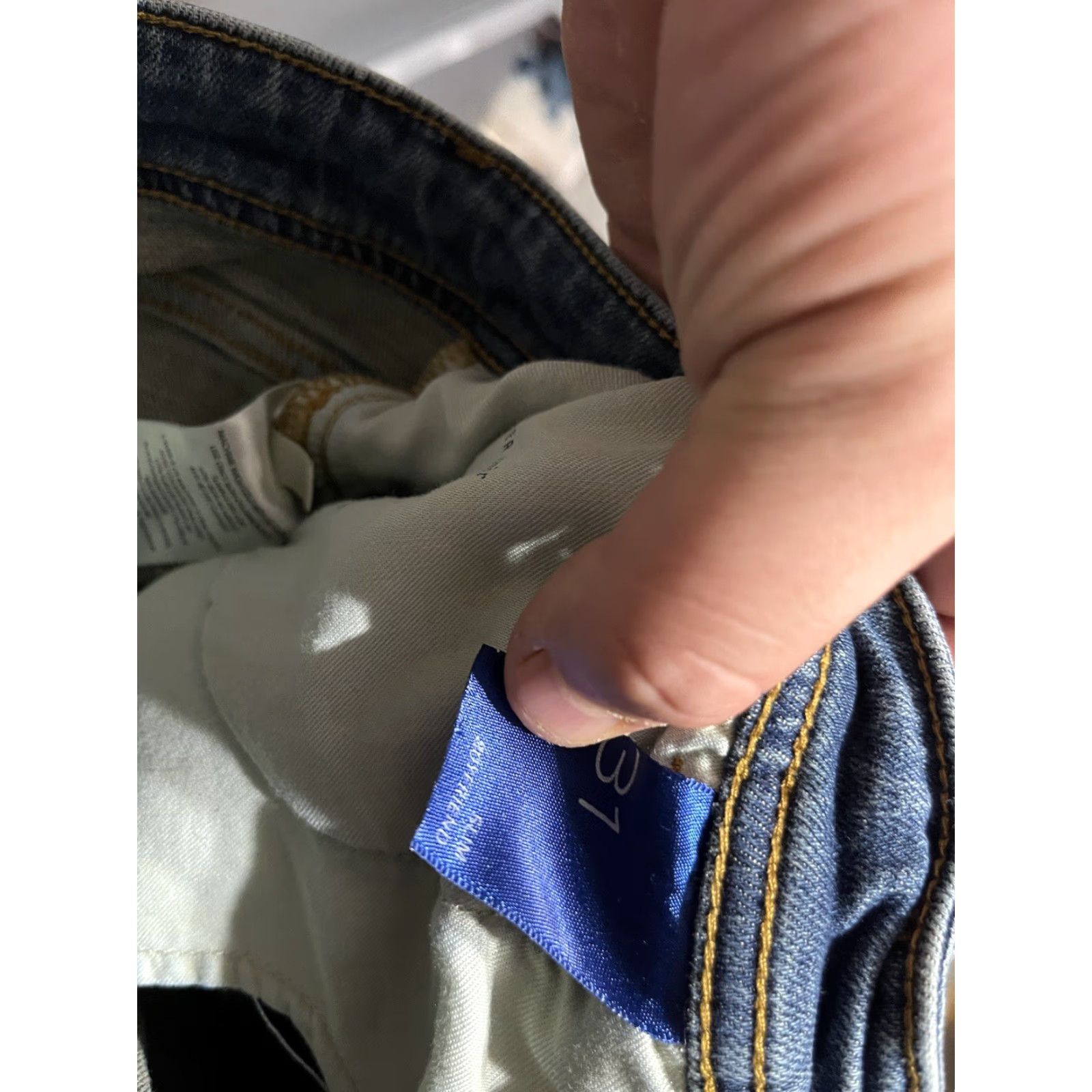 Anthropologie VINTAGE anthropologie Pilcro Jeans Size 31 Blue Slim Boyfriend 90s Bohemian Womens Size 24" / US 00 / IT 34 - 6 Thumbnail