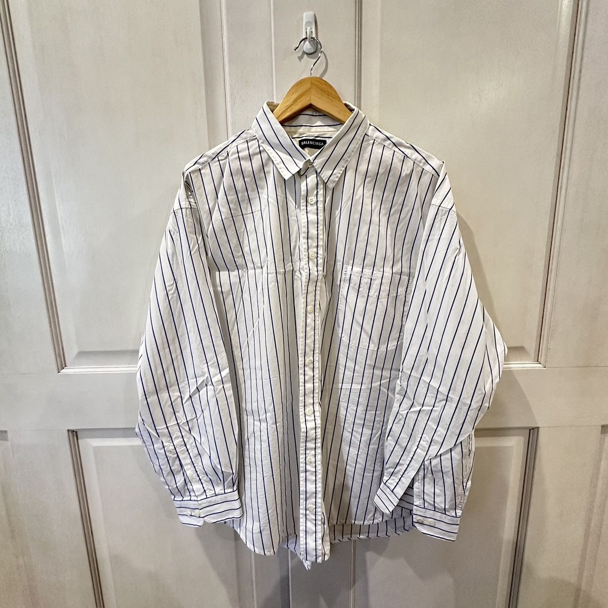 Balenciaga Balenciaga Striped Shirt Size US M / EU 48-50 / 2 - 1 Thumbnail