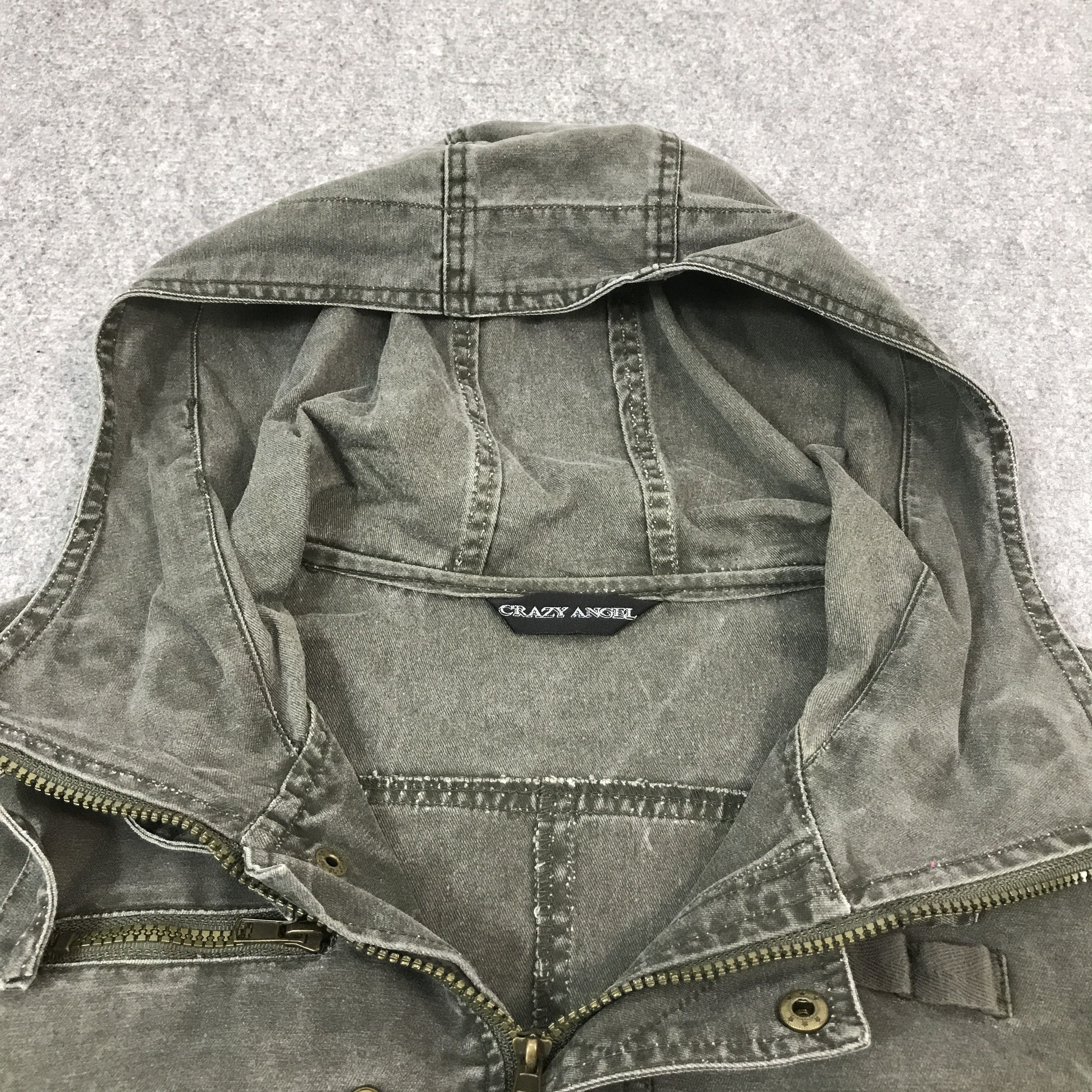 If Six Was Nine × Japanese Brand × Le Grande Bleu (L.G.B.) CRAZY ANGEL BLACK FADED STYLR HOODIES JACKET Size US L / EU 52-54 / 3 - 5 Thumbnail