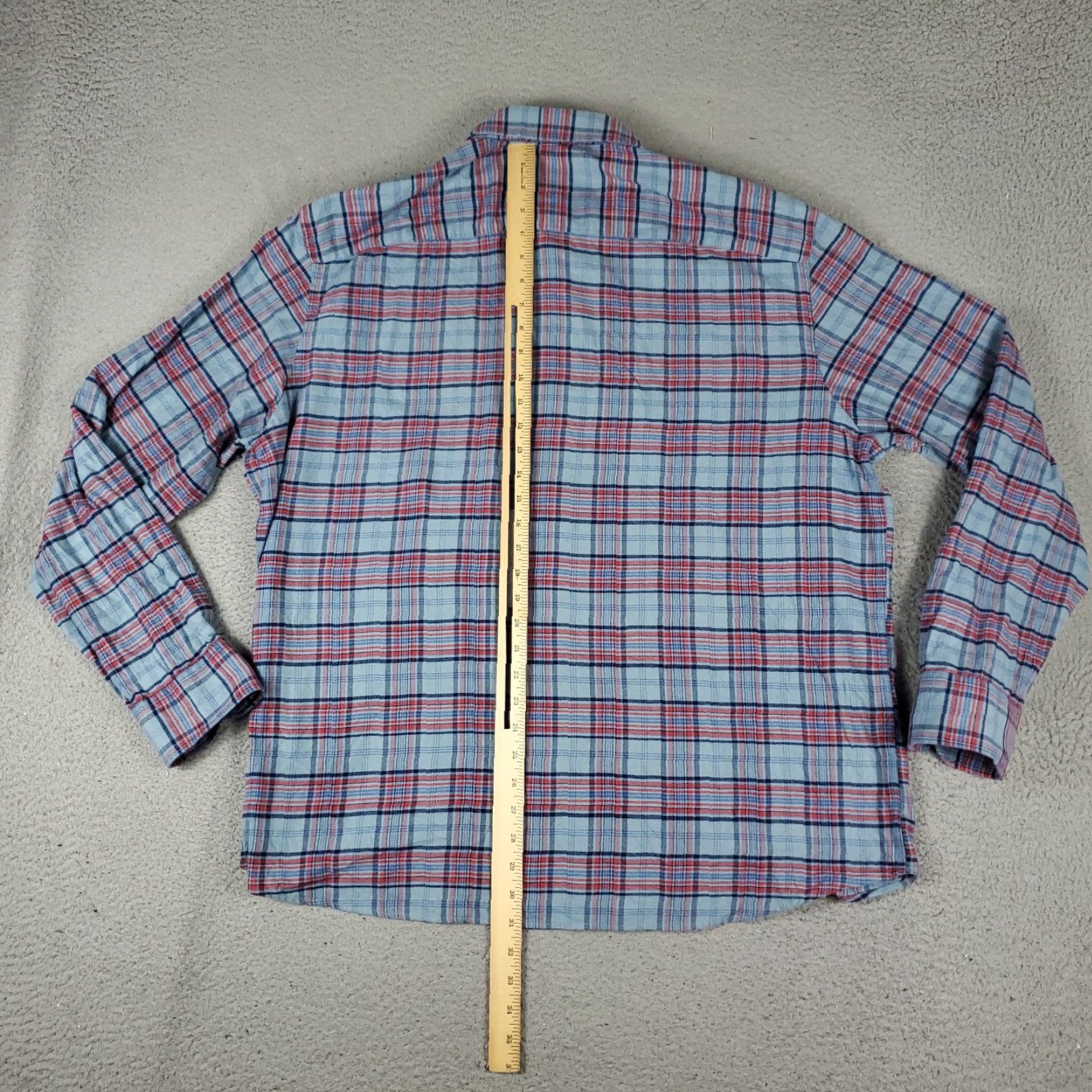 UNTUCKit UNTUCKit Shirt Mens 3XL Plaid Flannel Button-Up Long Sleeve Red Blue Casual Dress Community Classic Modern Preppy Mens Size US XXL / EU 58 / 5 - 3 Thumbnail