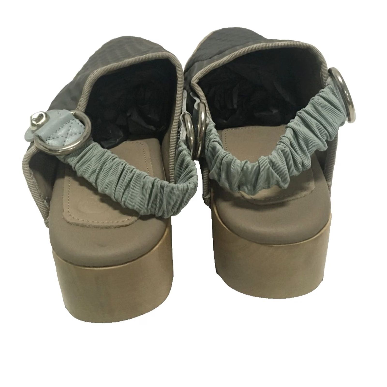 Brain Dead Brain Dead Energy Absorber Zoccolo Clogs Sand 41 Slip-On Unisex Adult Cushioned Comfort Rubberized Platform Clog Shoes Mens Womens Size ONE SIZE - 3 Thumbnail