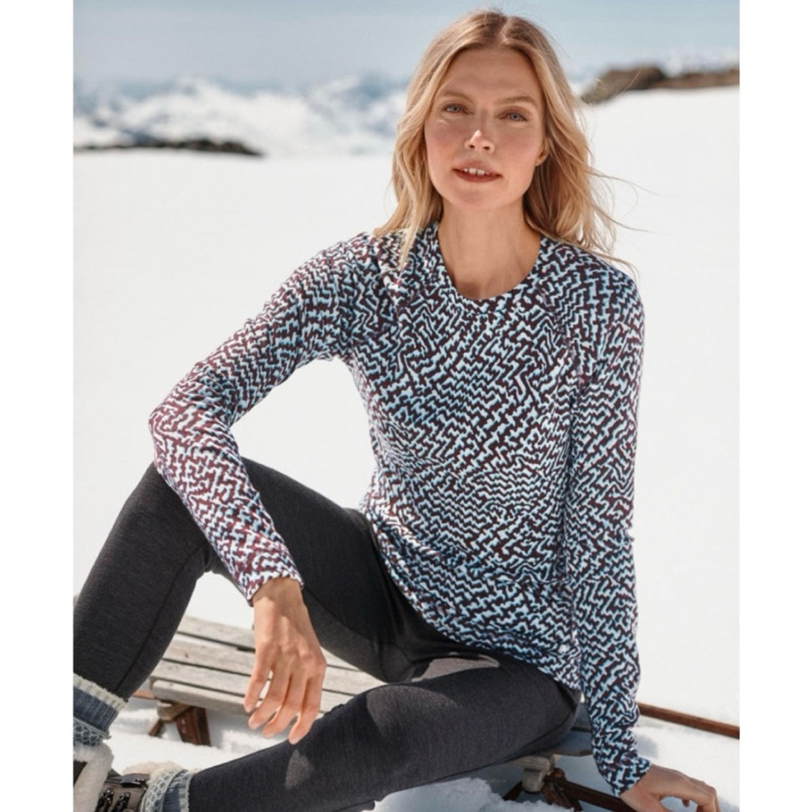 Smartwool SMARTWOOL • Thermal Merino 250 Long Sleeve Crew Base Layer Size XS / US 0-2 / IT 36-38 - 16 Thumbnail