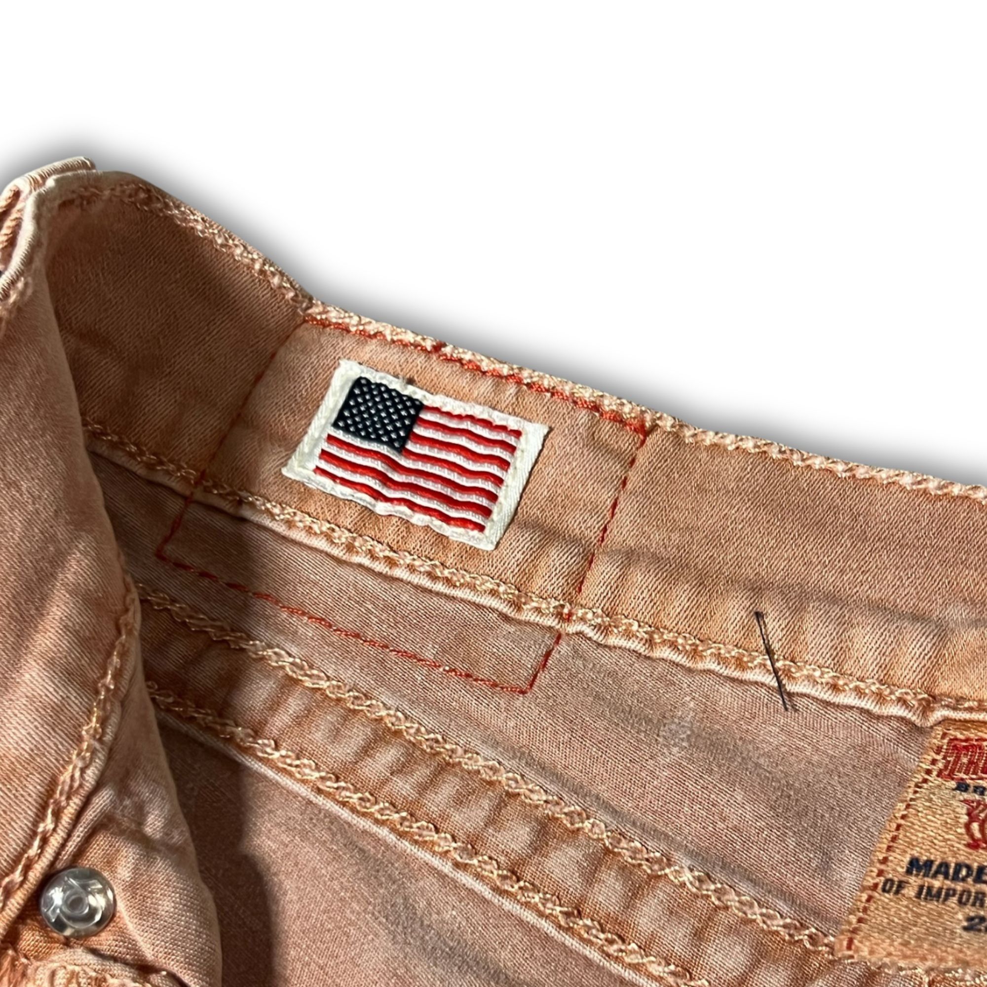 True Religion True Religion Womens Skinny Fit Jeans Size 28W Light Brown 9 Size 28" / US 6 / IT 42 - 4 Thumbnail