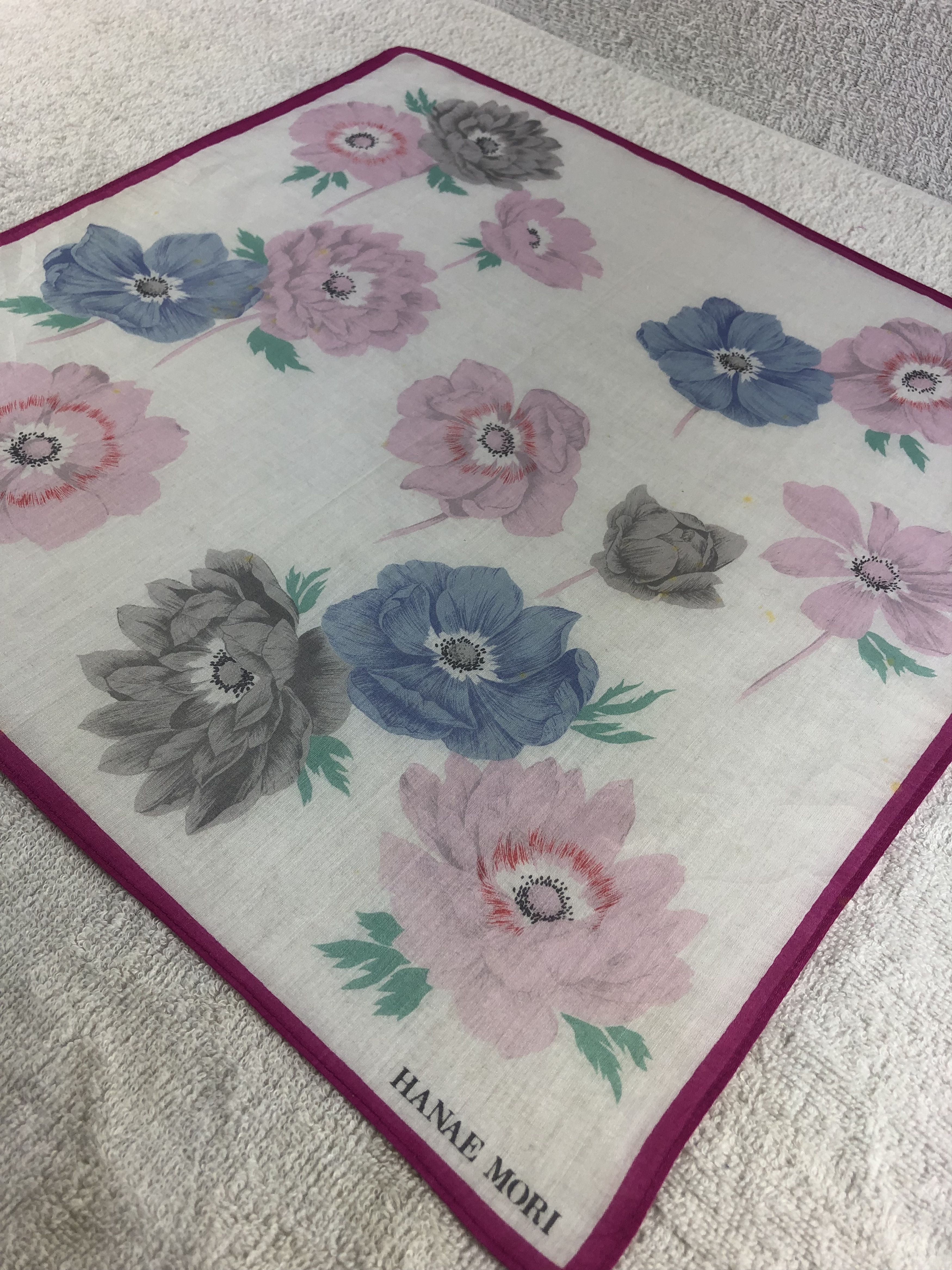 Hanae Mori × Japanese Brand × Vintage Hanae Mori Handkerchief / Bandana / Neckerchief Size ONE SIZE - 4 Thumbnail