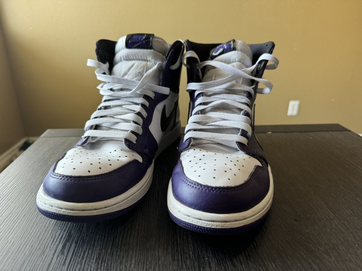 Jordan Brand × Nike Jordan 1 Court Purple Size US 11 / EU 44 - 3 Thumbnail