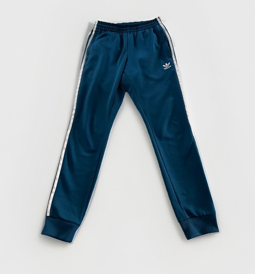 Adidas Adidas Originals Blue Superstar Tracksuit pants joggers S Size US 30 / EU 46 - 1 Thumbnail