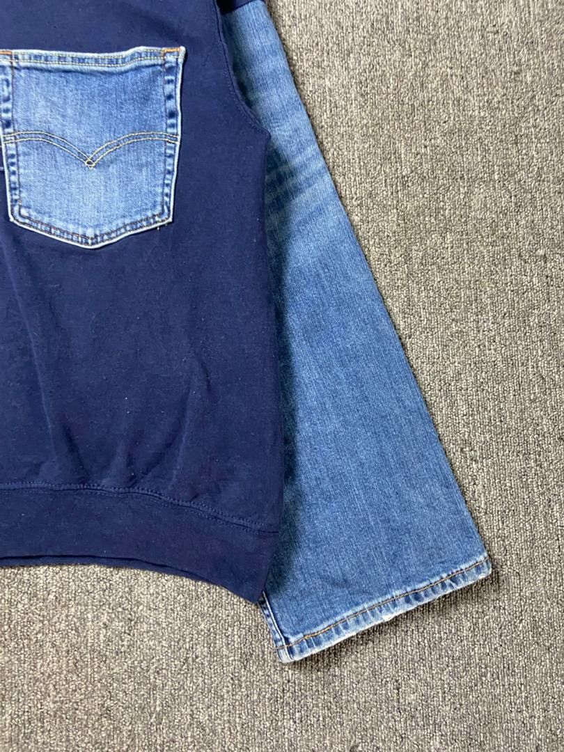 Fruit Of The Loom Fruit Of The Loom Sweatshirt with Denim Sleeves (205) Size US M / EU 48-50 / 2 - 7 Thumbnail