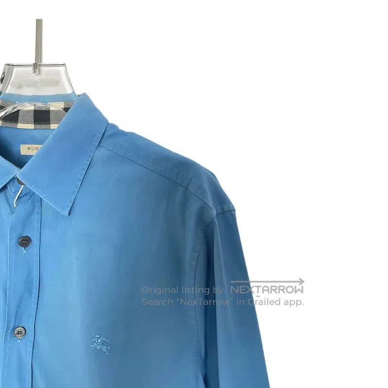 Burberry Burberry Blue Cotton Women's Shirt. Size M / US 6-8 / IT 42-44 - 3 Thumbnail