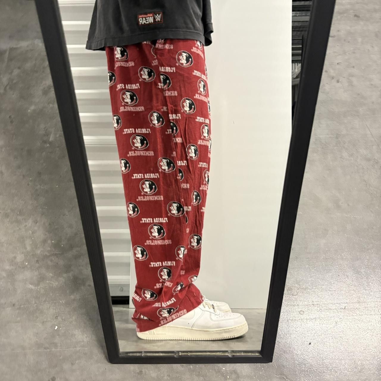 Vintage CRAZY Vintage Y2K/2000s Baggy Red Florida State Seminoles Pajama Sweatpants! Size US 34 / EU 50 - 1 Thumbnail