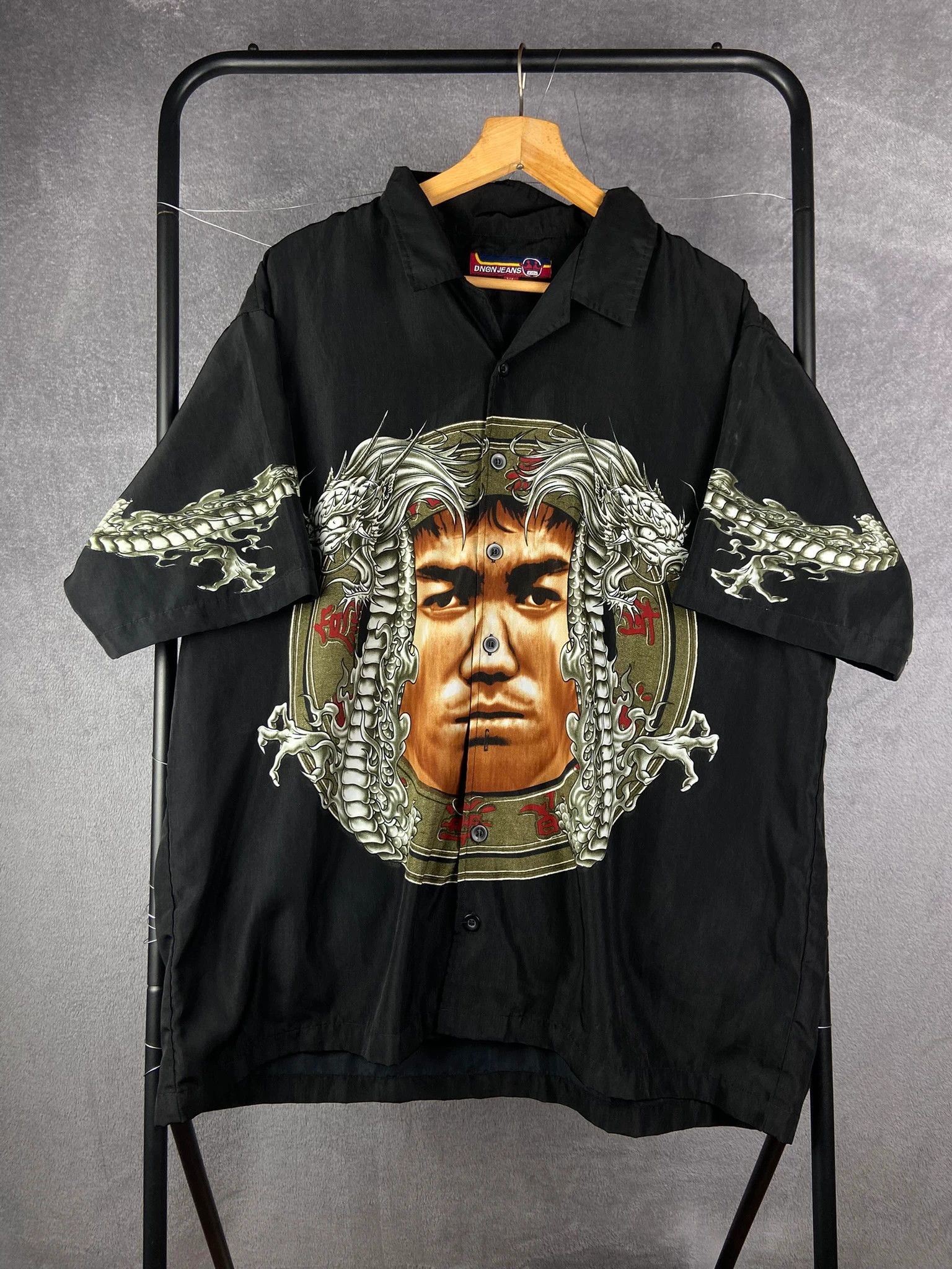 Other Dnon Jeans shirt black XL oversize vintage dragon print Size US XL / EU 56 / 4 - 1 Thumbnail