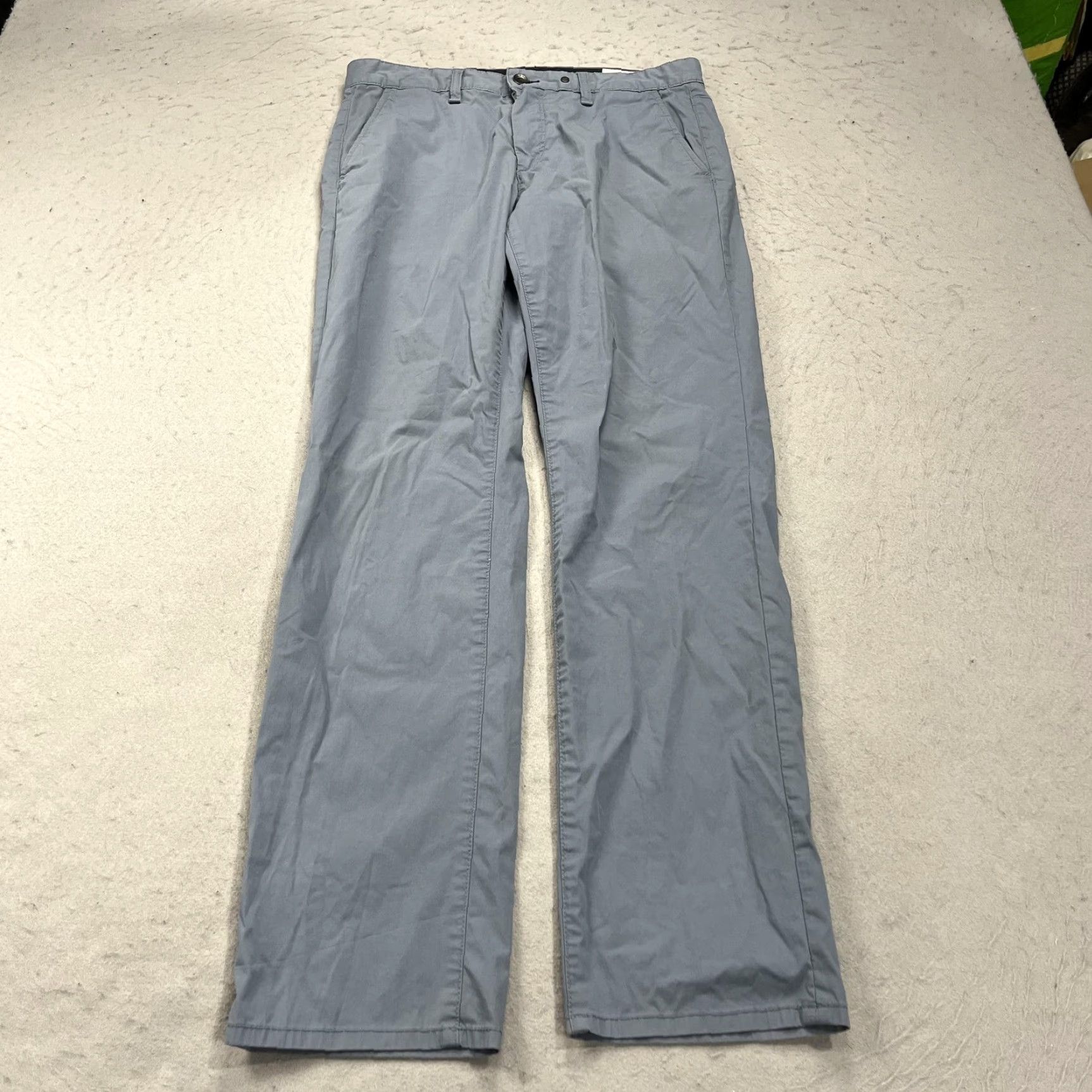 Rag & Bone Rag & Bone Pants Mens 30x31 Slim Fit 2 Straight Leg Cotton Chino Blue Size US 30 / EU 46 - 2 Thumbnail