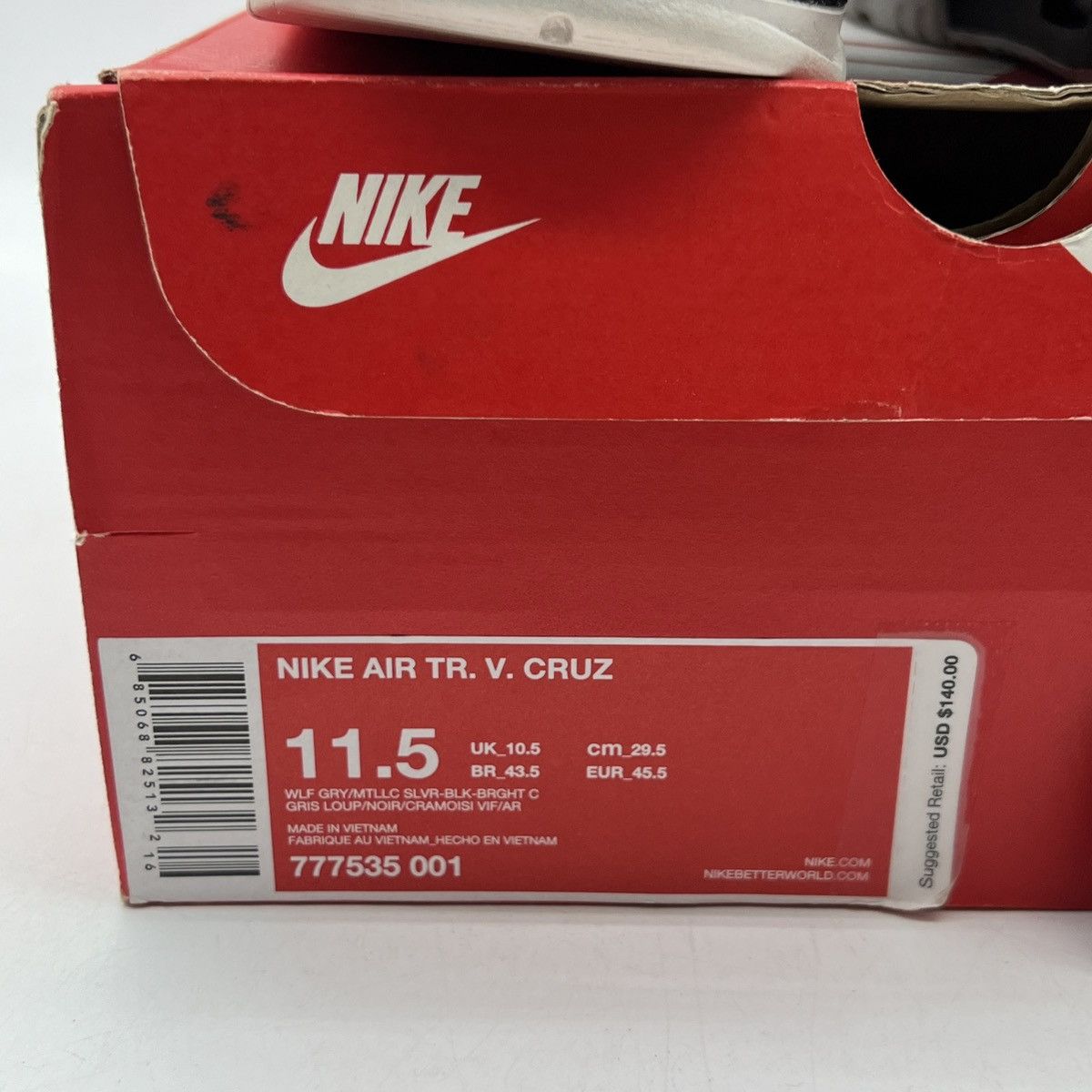 Jordan Brand Air trainer Cruz wolf grey Size US 11.5 / EU 44-45 - 6 Thumbnail