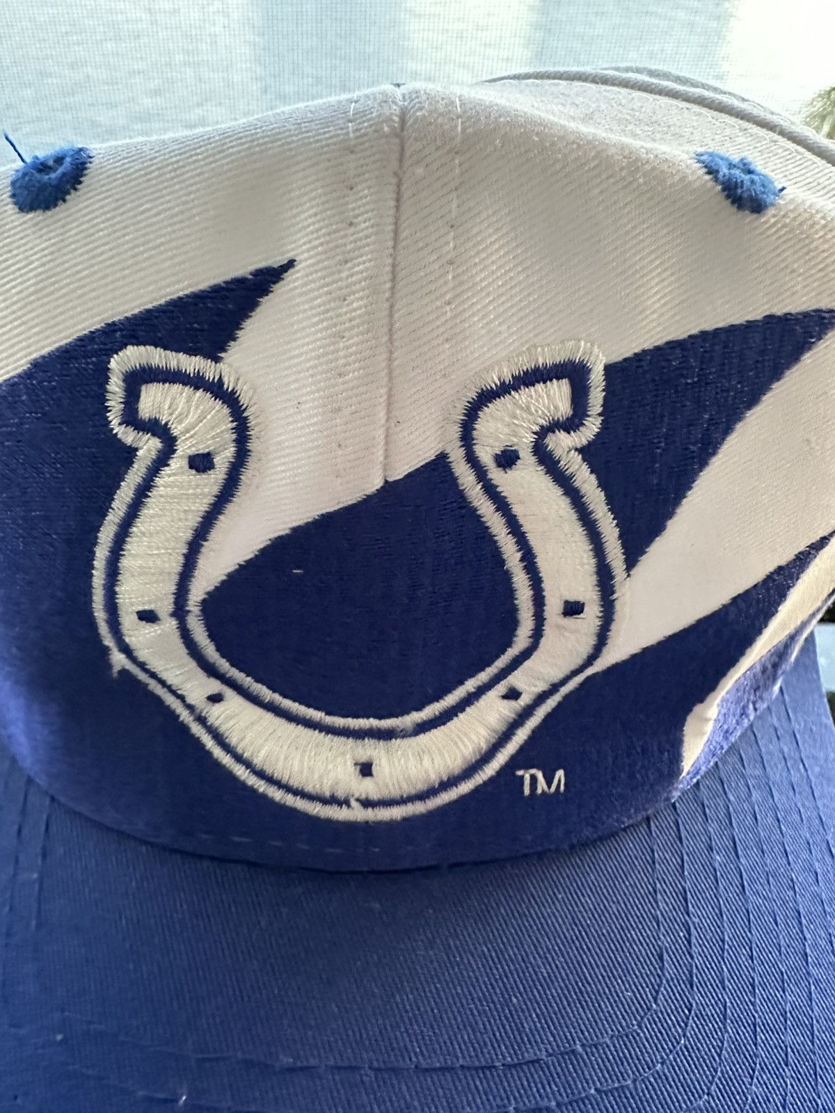 Logo Athletic × NFL × Vintage Vintage 90s Logoathletic Indianapolis Colts Sharktooth Hat Size ONE SIZE - 2 Thumbnail