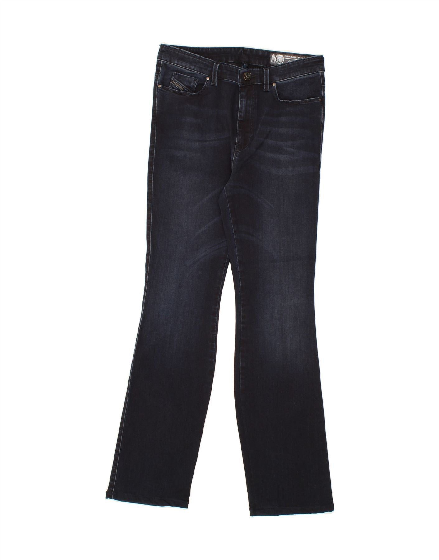 Diesel Womens Flare Bootcut Jeans W27 L29 Navy Blue Cotton Size 42" / US 20 - 1 Thumbnail