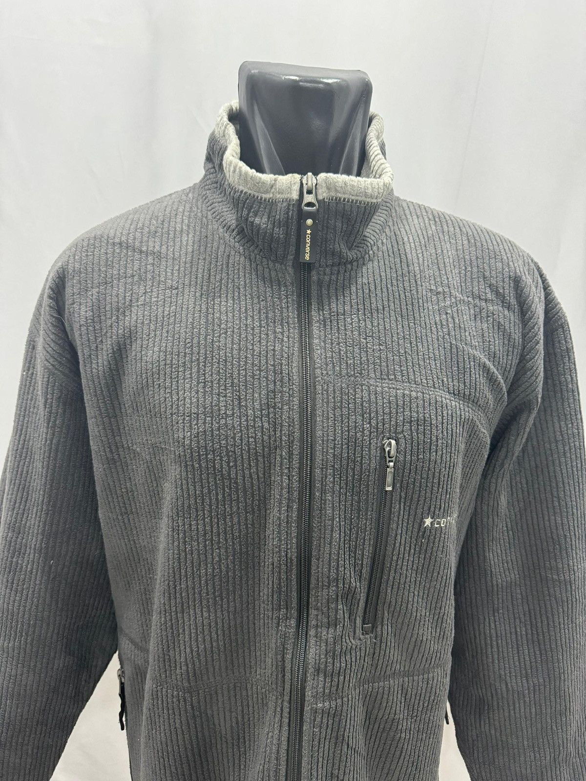 Converse Converse Corduroy Jacket Mens Full Zip Coat Size US XXL / EU 58 / 5 - 2 Thumbnail