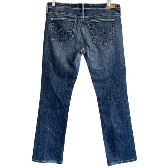 AG Adriano Goldschmied AG Jeans Dark Wash Ballad Slim Boot Cut Jeans - 32-34" Size 33" - 10 Thumbnail