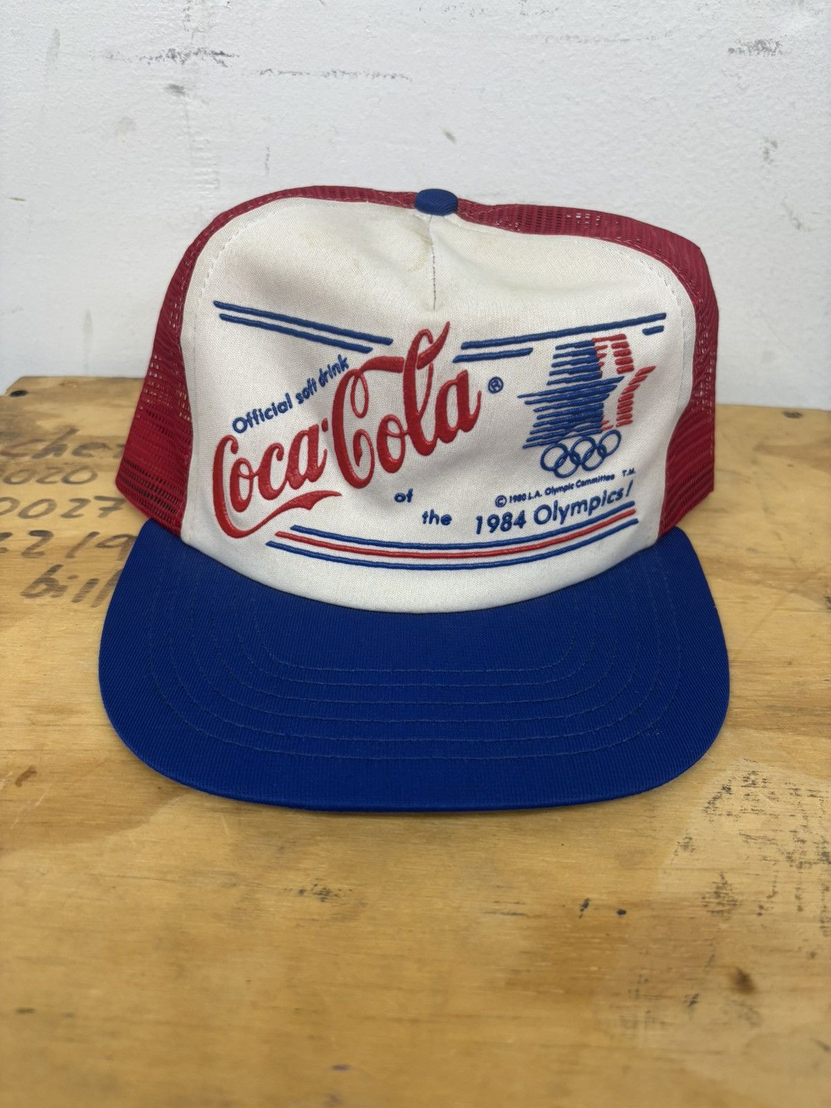 Coca Cola Vintage 1984 Los Angeles Olympics Coca-Cola snapback trucker Size ONE SIZE - 1 Thumbnail