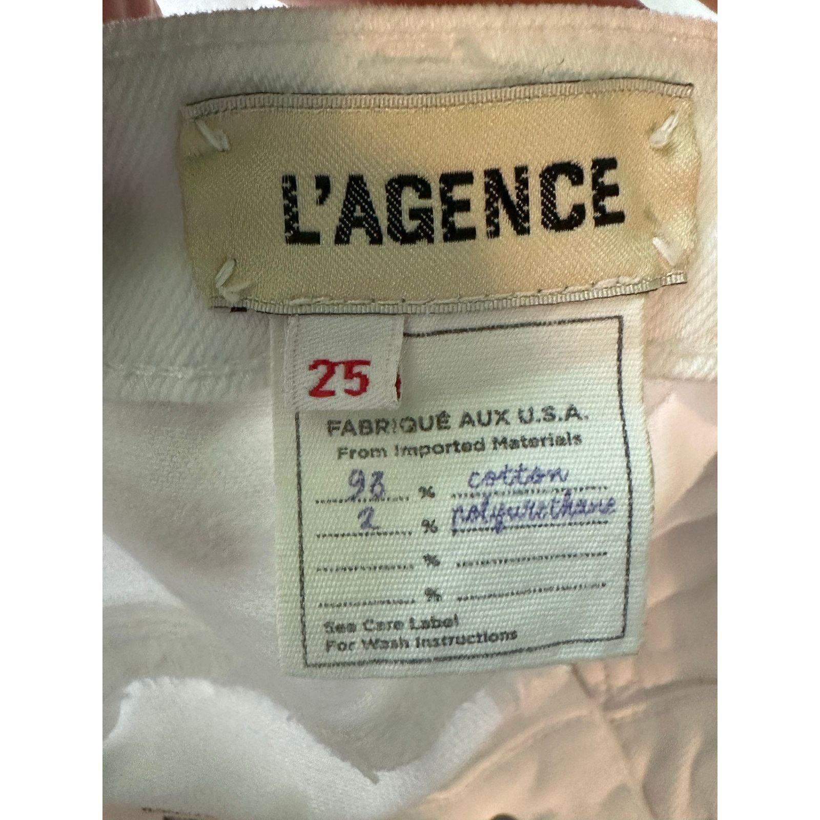 L'AGENCE L'Agence White Bell High Rise Flare Jeans size 25 - 2 Size 26" / US 2 / IT 38 - 3 Thumbnail