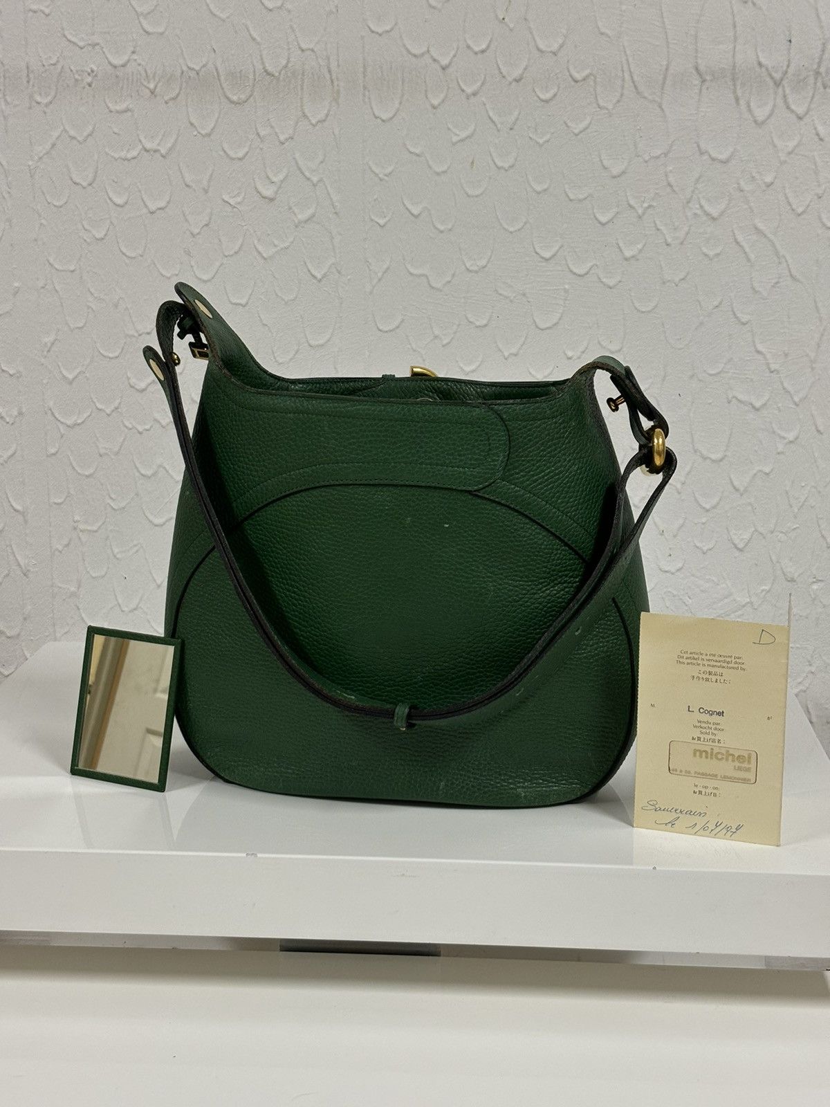 Delvaux RARE 1997 Souverain Leather Gold Hardware Shoulder Hand Bag Size ONE SIZE - 3 Thumbnail