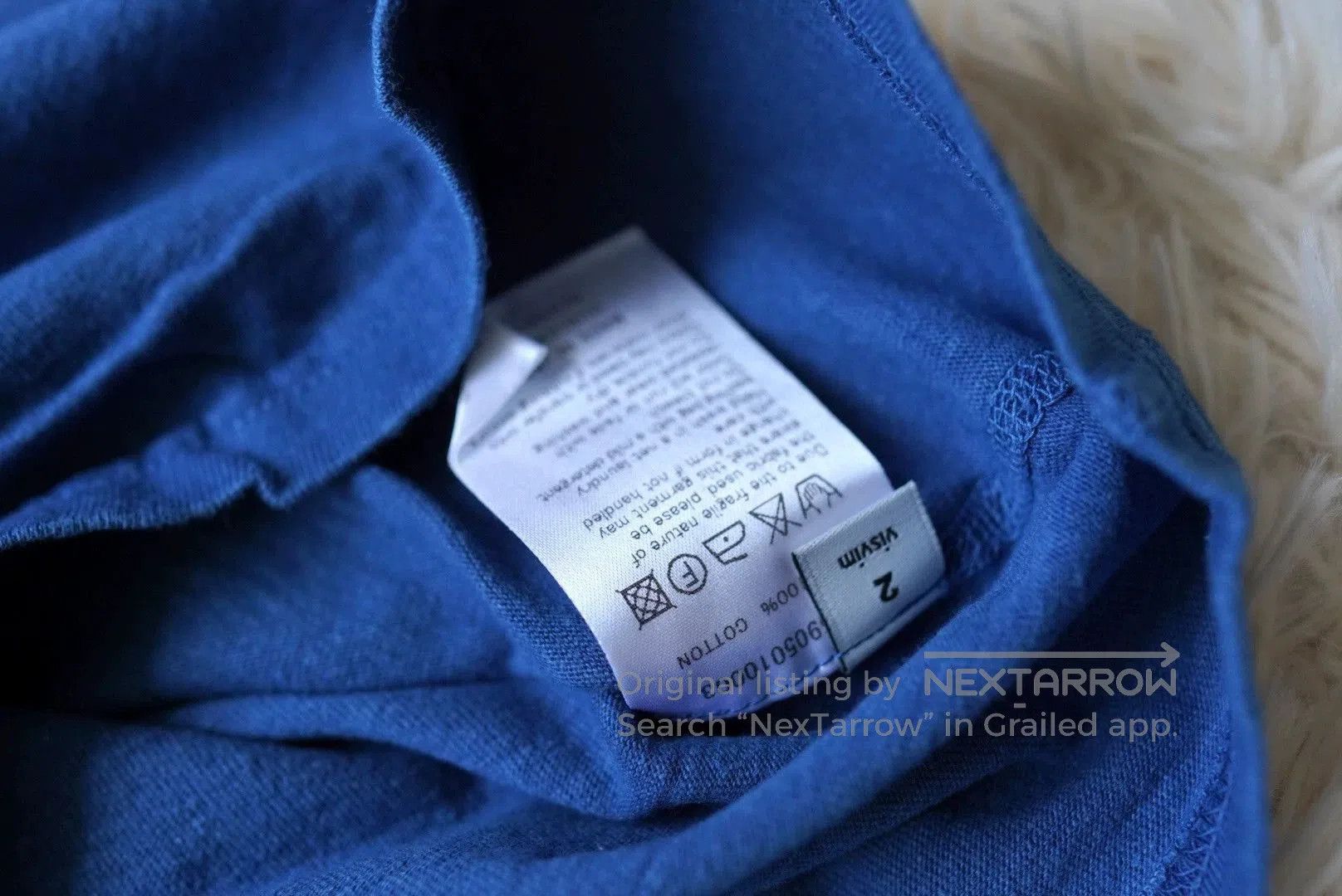 Visvim Blue Short Sleeve Crew Neck T-Shirt. Size US M / EU 48-50 / 2 - 6 Thumbnail