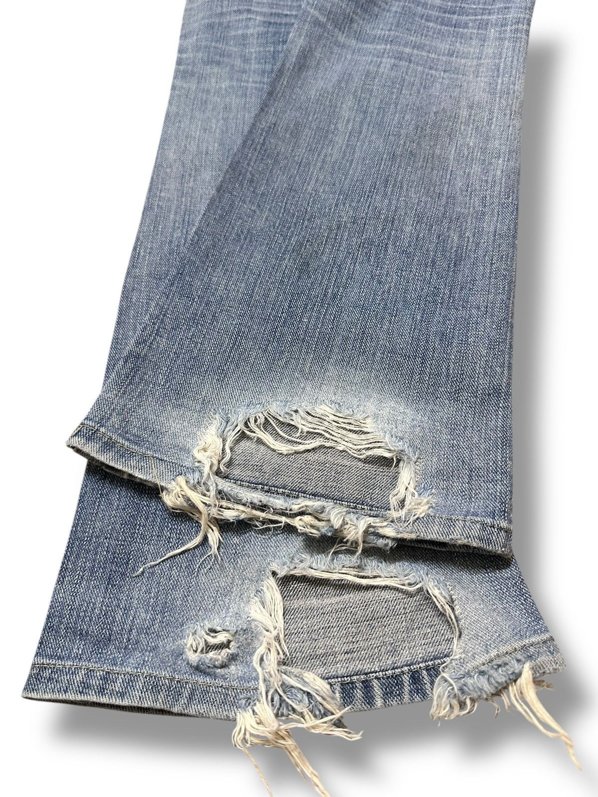 Japanese Brand Brappers Vintage Distressed Jean With Bootcut Style & Faded Size US 28 / EU 44 - 13 Thumbnail