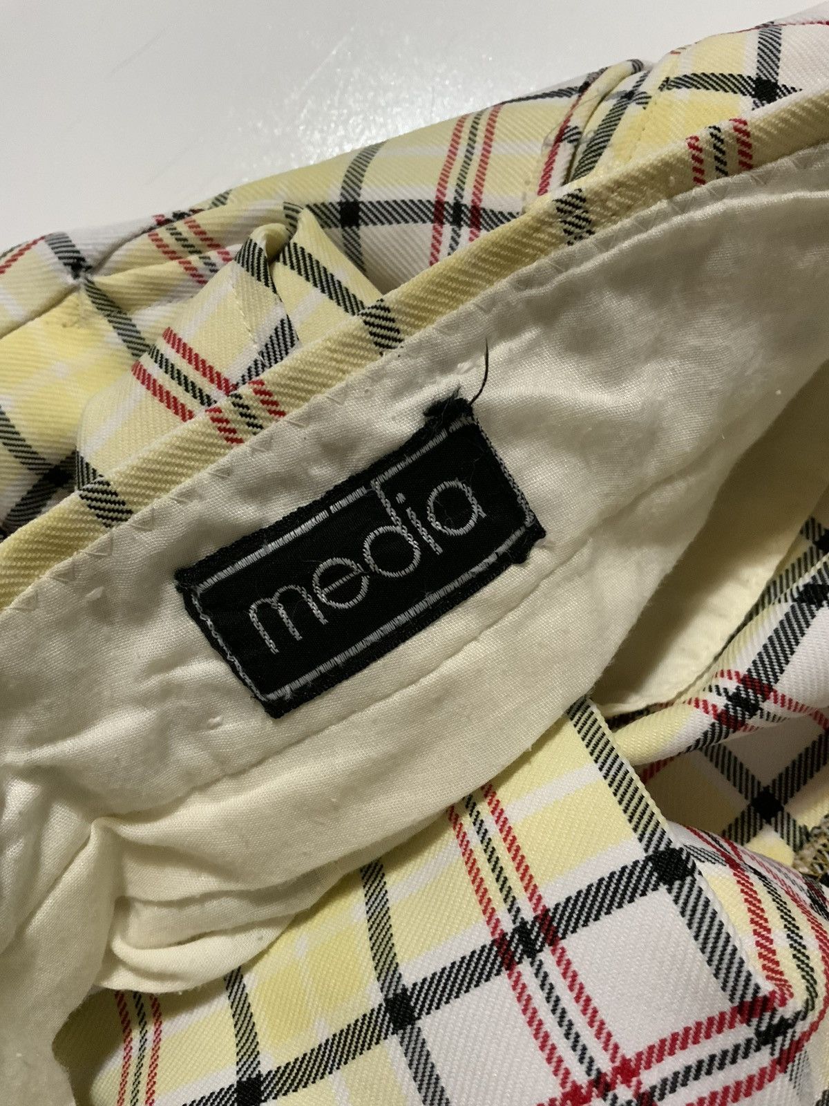 Vintage Vintage 60s 70s Media Plaid Cuffed Disco Mod Wide Leg Pants Size US 38 / EU 54 - 4 Thumbnail