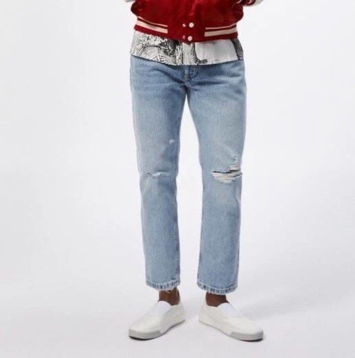 Rhude Zara Rhuigi RHUDE Design Baggy Relaxed Fit men's Mom Jeans Size US 34 / EU 50 - 3 Thumbnail