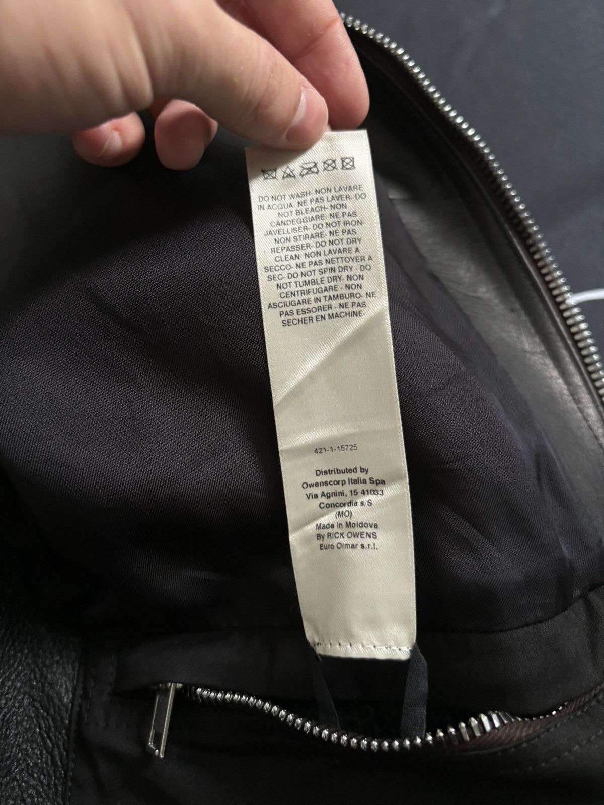 Rick Owens Rick Owen’s Black Leather Jacket Size US S / EU 44-46 / 1 - 6 Thumbnail